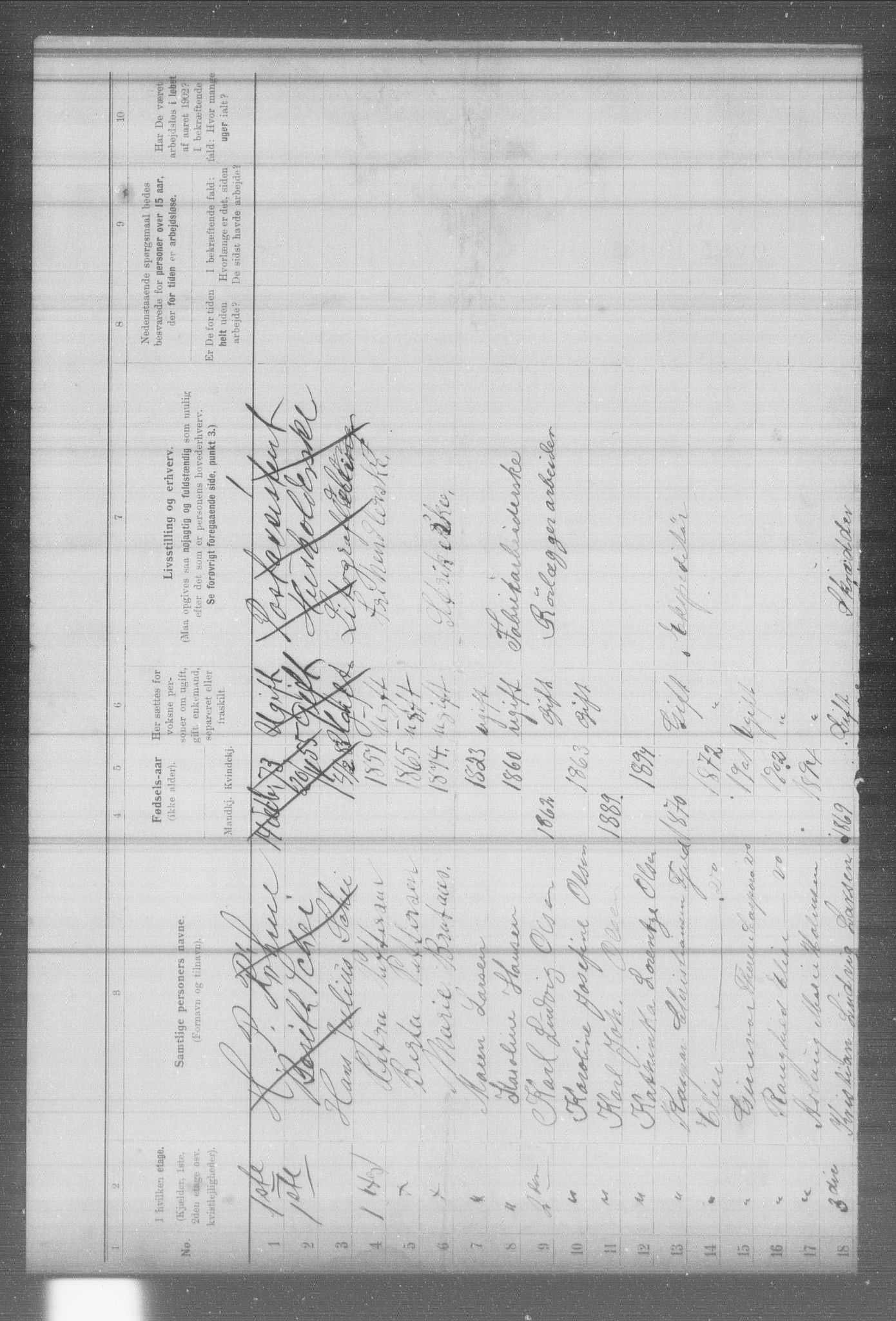 OBA, Municipal Census 1902 for Kristiania, 1902, p. 5954