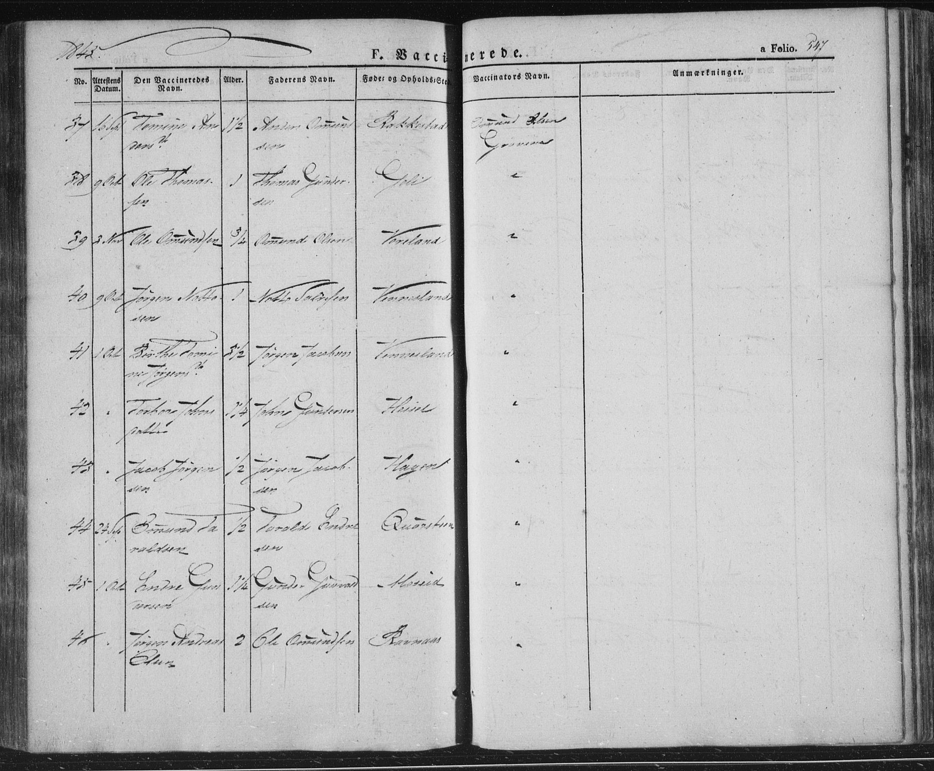 Vennesla sokneprestkontor, AV/SAK-1111-0045/Fa/Fac/L0004: Parish register (official) no. A 4, 1834-1855, p. 547