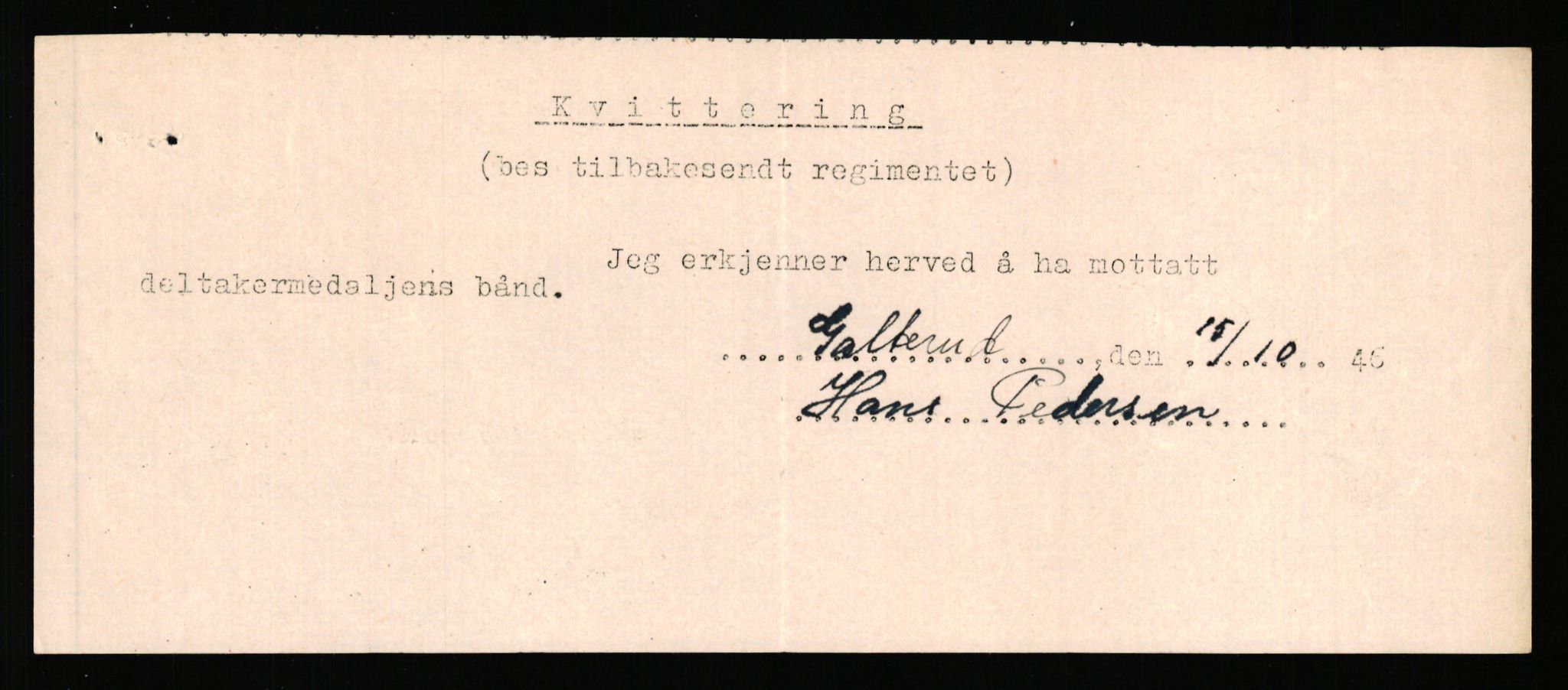 Forsvaret, Jegerkorpset - Akershus infantriregiment nr. 4, AV/RA-RAFA-2947/D/Dd/L0056: DELTAKERMEDALJEN 2. VERDENSKRIG BOKS 4 N-Ø, 1945-1950, p. 227