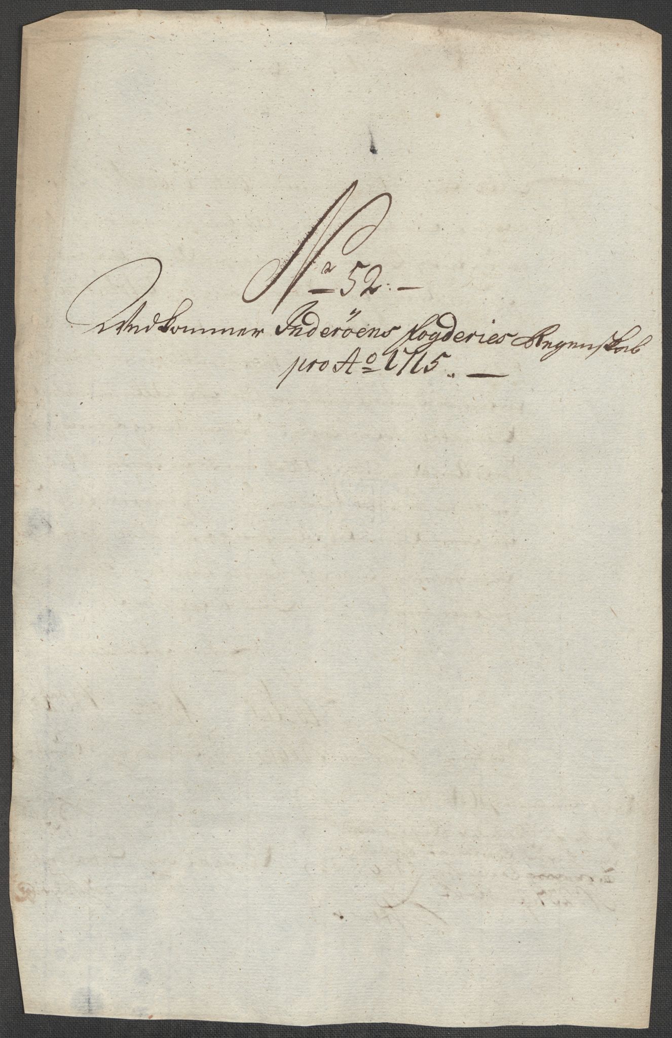 Rentekammeret inntil 1814, Reviderte regnskaper, Fogderegnskap, AV/RA-EA-4092/R63/L4323: Fogderegnskap Inderøy, 1715, p. 369