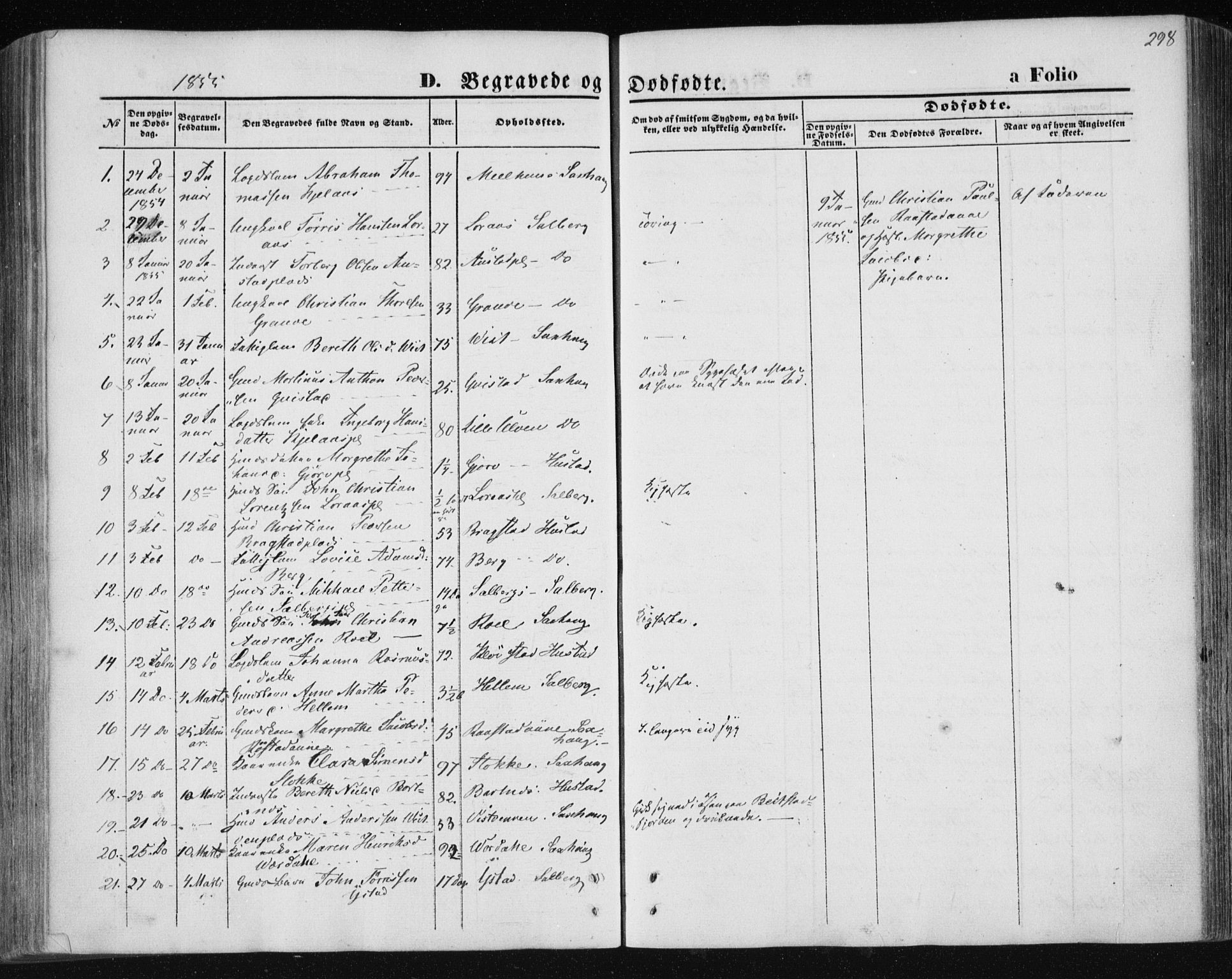 Ministerialprotokoller, klokkerbøker og fødselsregistre - Nord-Trøndelag, SAT/A-1458/730/L0283: Parish register (official) no. 730A08, 1855-1865, p. 298
