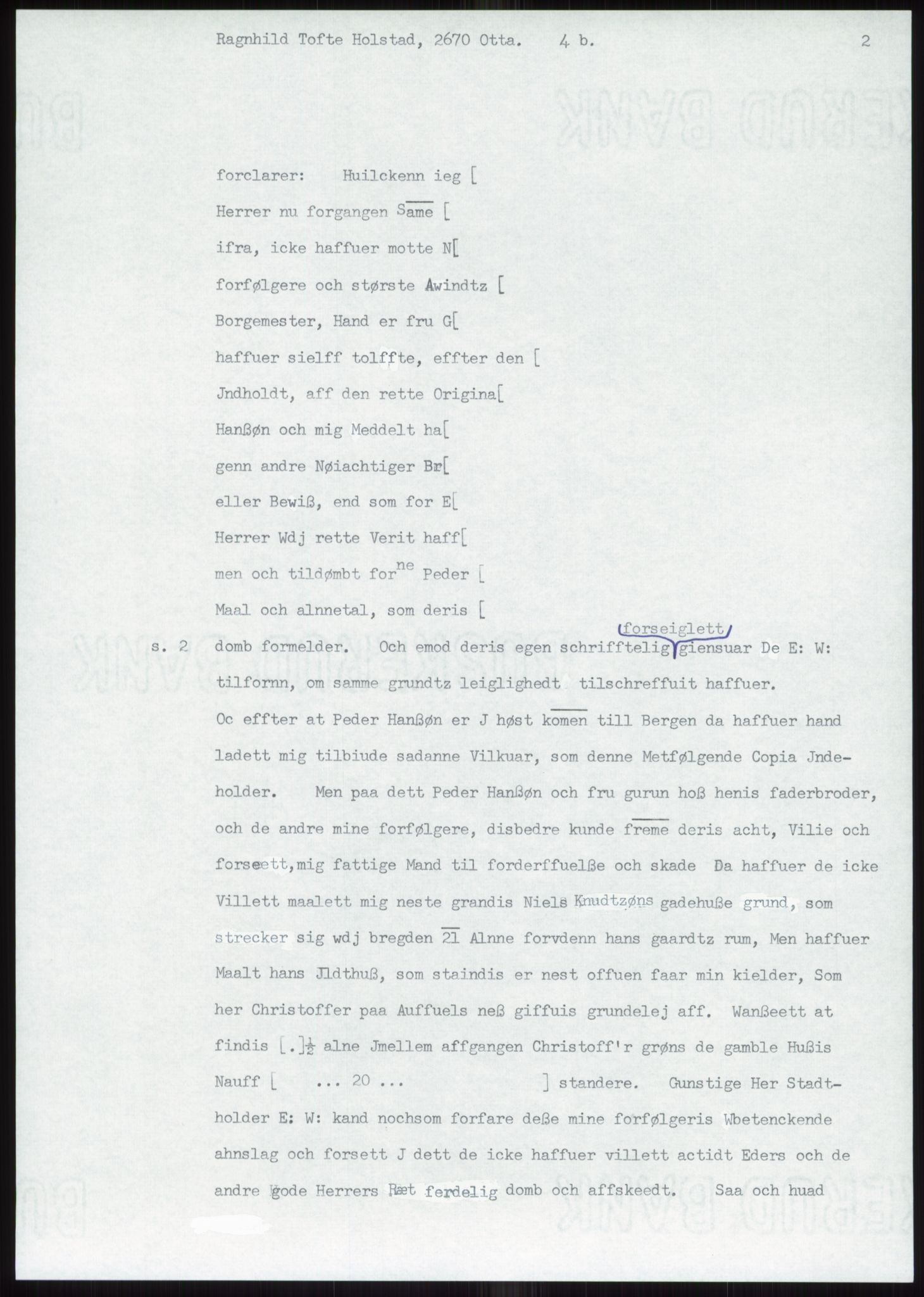 Samlinger til kildeutgivelse, Diplomavskriftsamlingen, AV/RA-EA-4053/H/Ha, p. 303