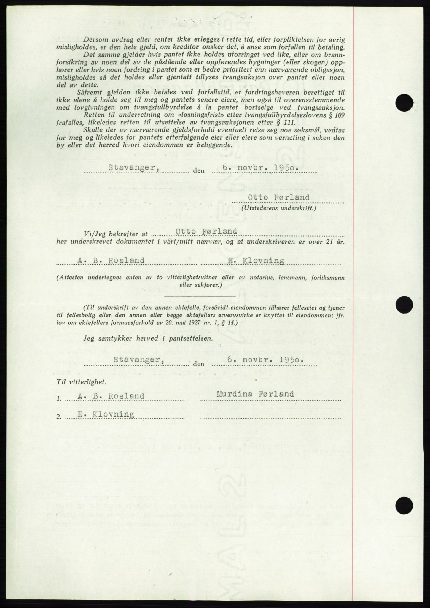 Jæren sorenskriveri, AV/SAST-A-100310/03/G/Gba/L0110: Mortgage book, 1950-1950, Diary no: : 5628/1950