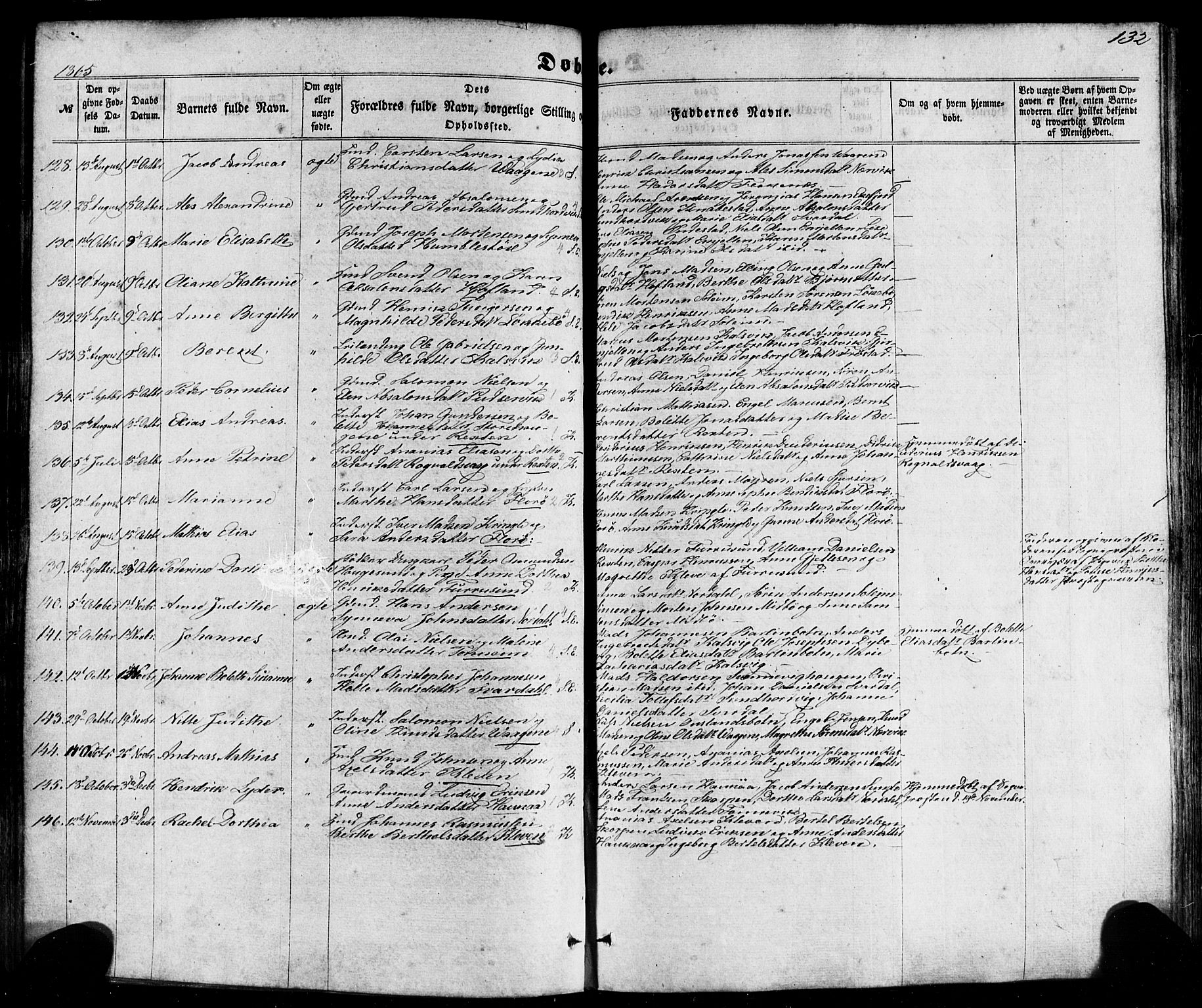 Kinn sokneprestembete, AV/SAB-A-80801/H/Haa/Haaa/L0006: Parish register (official) no. A 6, 1857-1885, p. 132