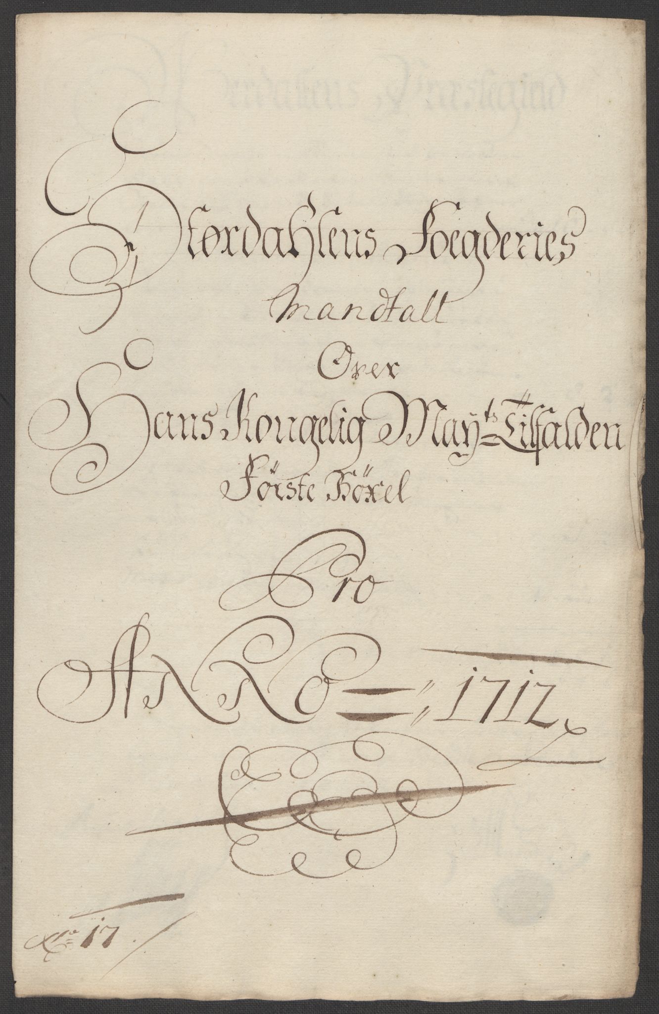Rentekammeret inntil 1814, Reviderte regnskaper, Fogderegnskap, AV/RA-EA-4092/R62/L4202: Fogderegnskap Stjørdal og Verdal, 1712, p. 212