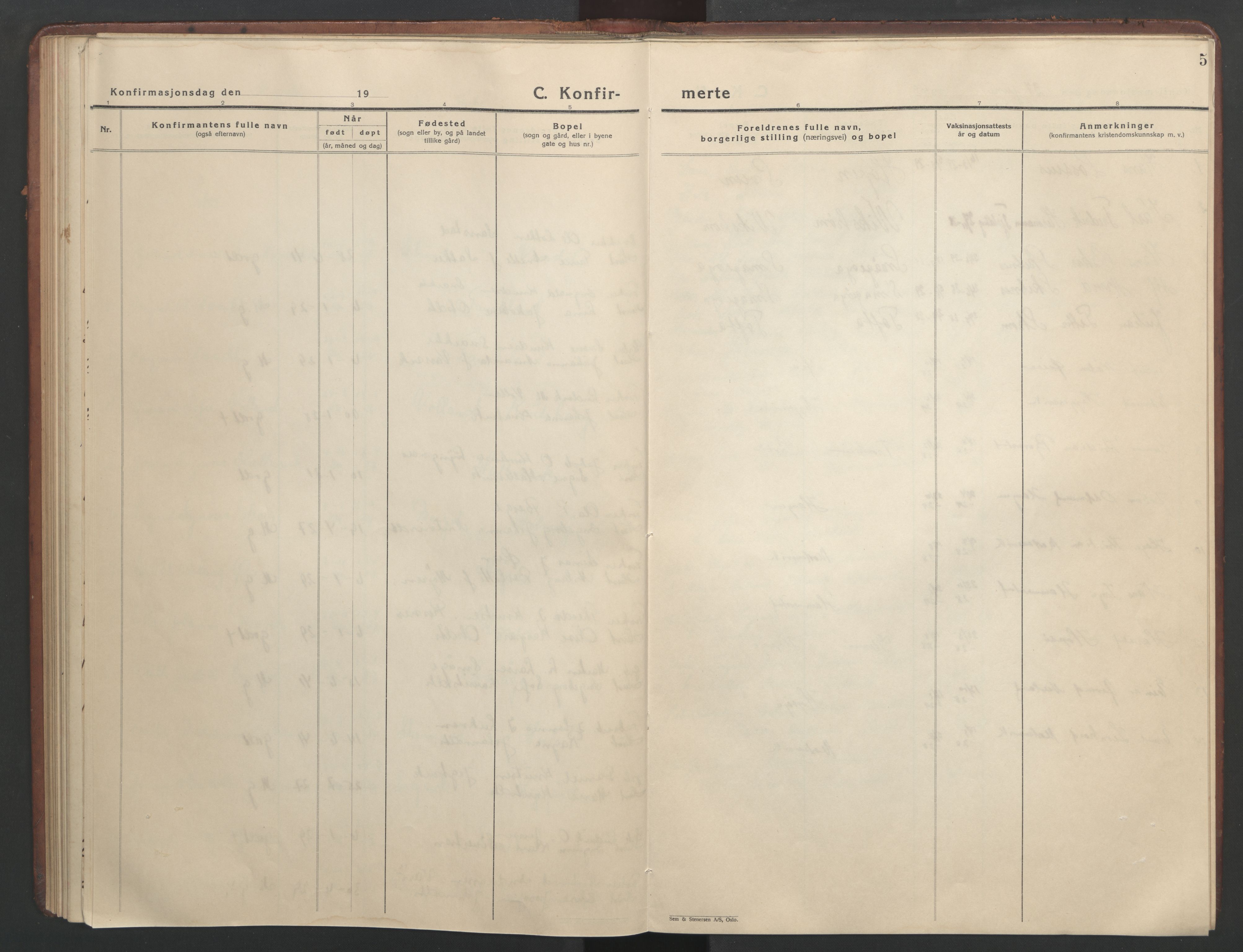 Ministerialprotokoller, klokkerbøker og fødselsregistre - Sør-Trøndelag, AV/SAT-A-1456/634/L0544: Parish register (copy) no. 634C06, 1927-1948, p. 5