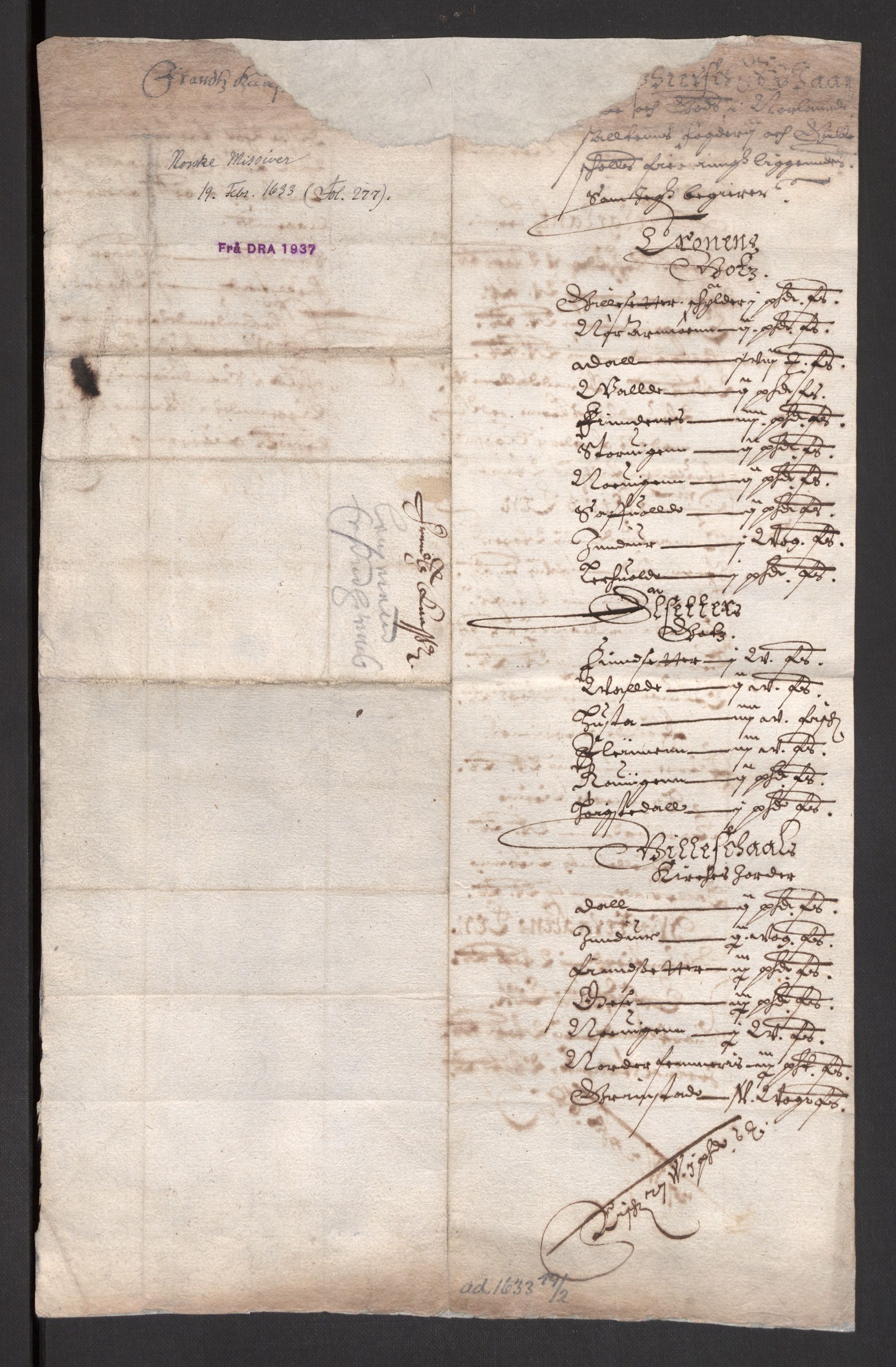 Danske Kanselli 1572-1799, AV/RA-EA-3023/F/Fc/Fcc/Fcca/L0007: Norske innlegg 1572-1799, 1633-1635, p. 49