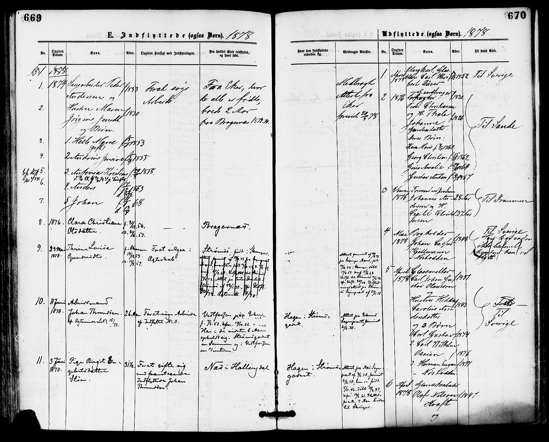 Skoger kirkebøker, SAKO/A-59/F/Fa/L0005: Parish register (official) no. I 5, 1873-1884, p. 669-670