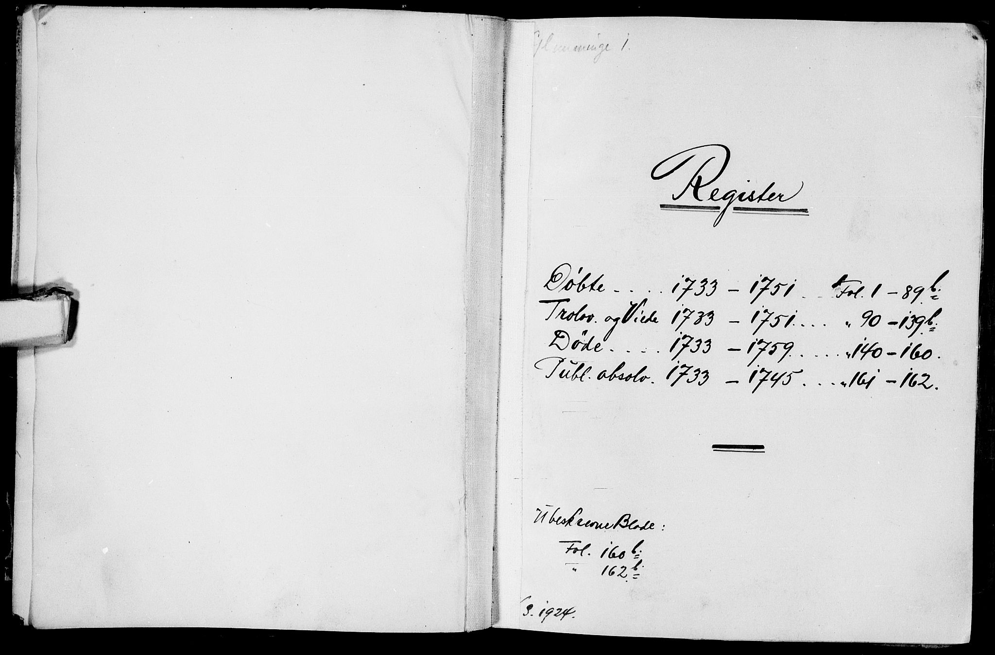 Glemmen prestekontor Kirkebøker, AV/SAO-A-10908/F/Fa/L0001: Parish register (official) no. 1, 1733-1759