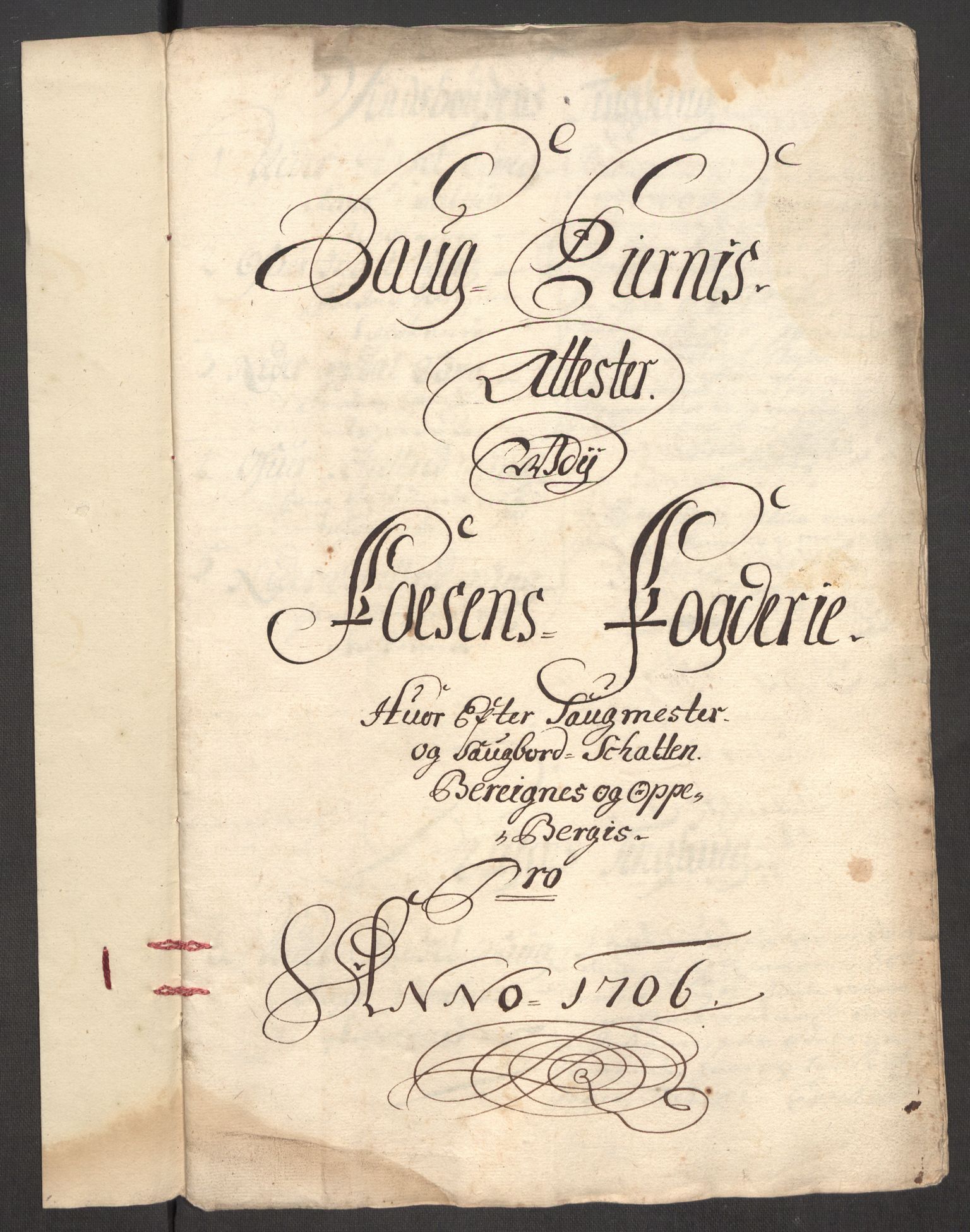 Rentekammeret inntil 1814, Reviderte regnskaper, Fogderegnskap, RA/EA-4092/R57/L3857: Fogderegnskap Fosen, 1706-1707, p. 79