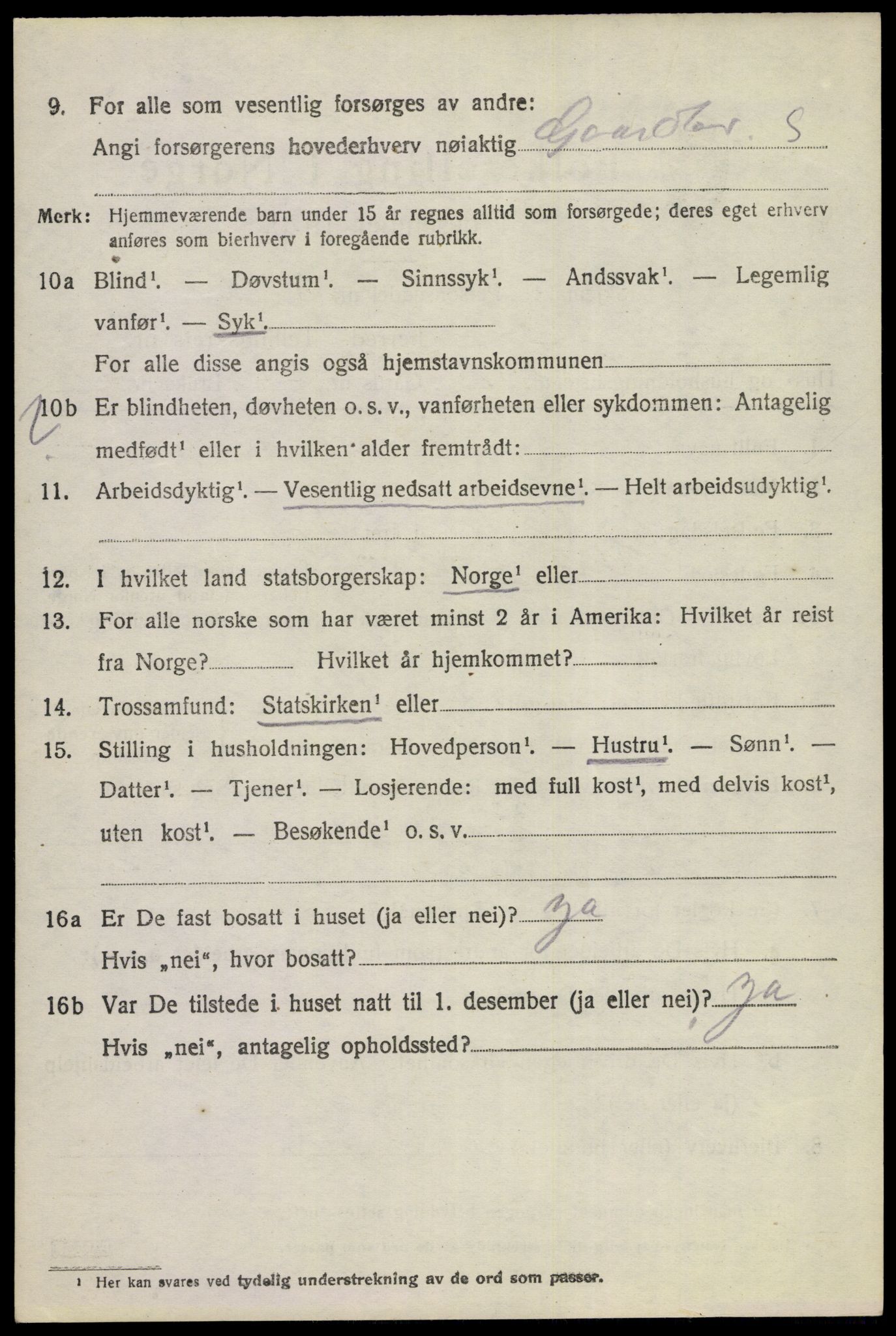 SAKO, 1920 census for Hol (Buskerud), 1920, p. 2824