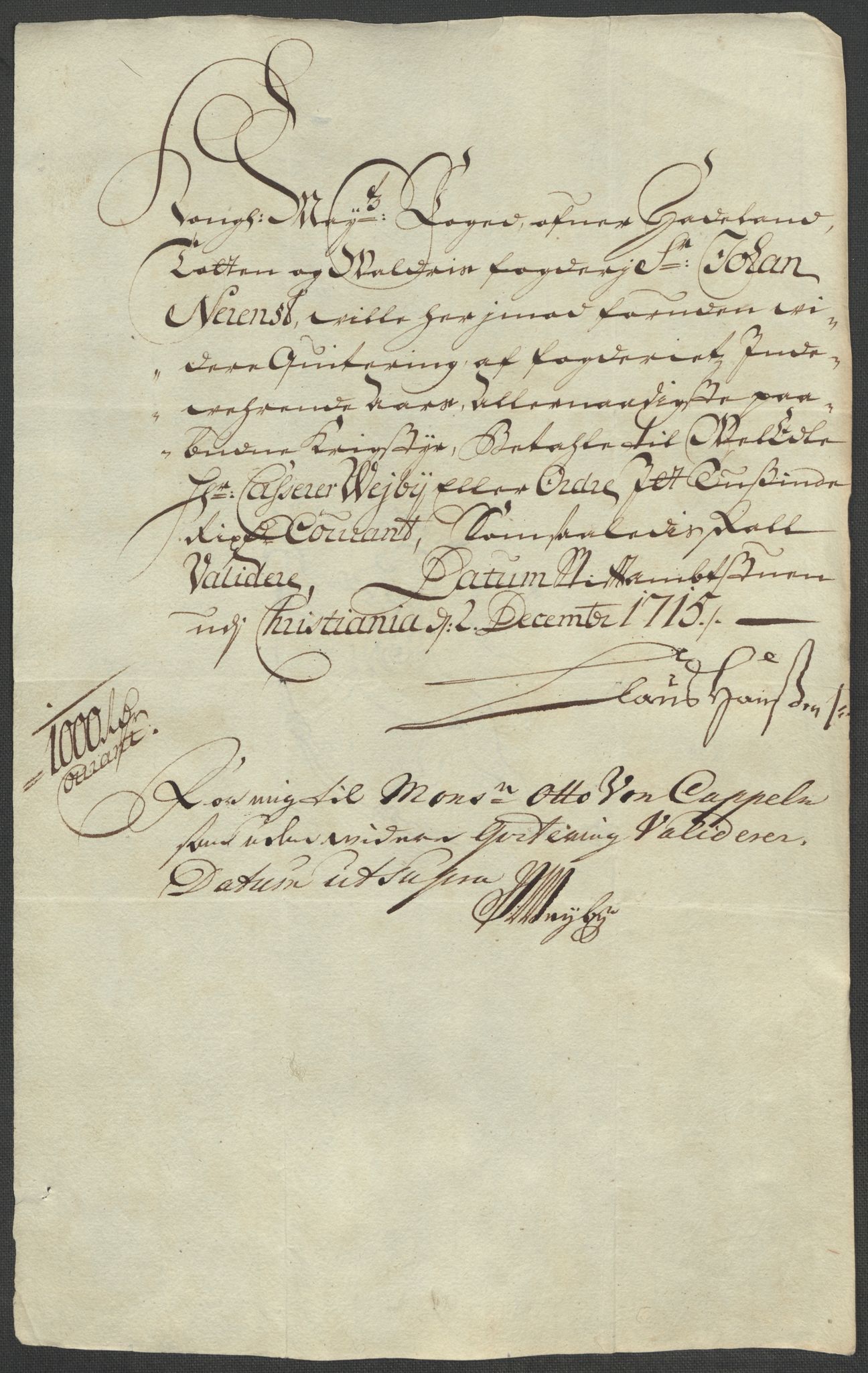 Rentekammeret inntil 1814, Reviderte regnskaper, Fogderegnskap, AV/RA-EA-4092/R18/L1314: Fogderegnskap Hadeland, Toten og Valdres, 1715, p. 466