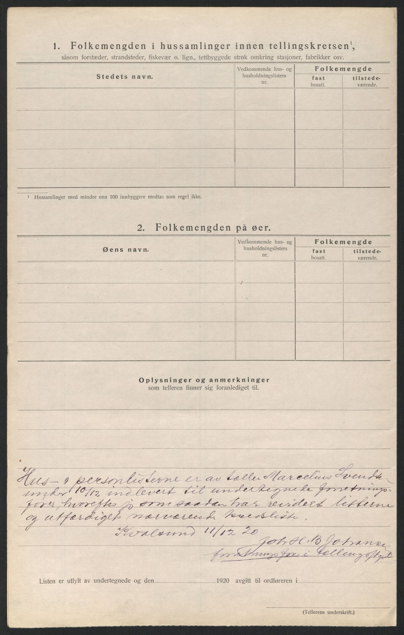 SATØ, 1920 census for , 1920, p. 17