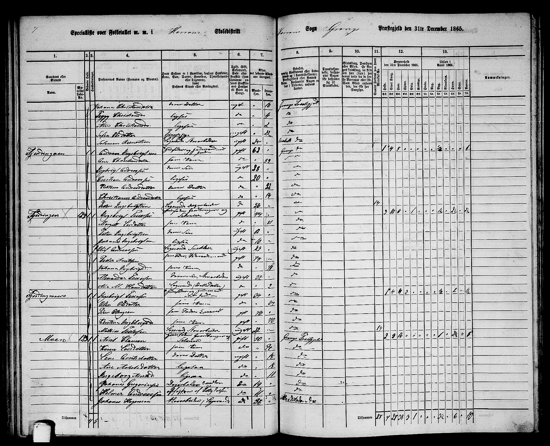 RA, 1865 census for Grong, 1865, p. 102