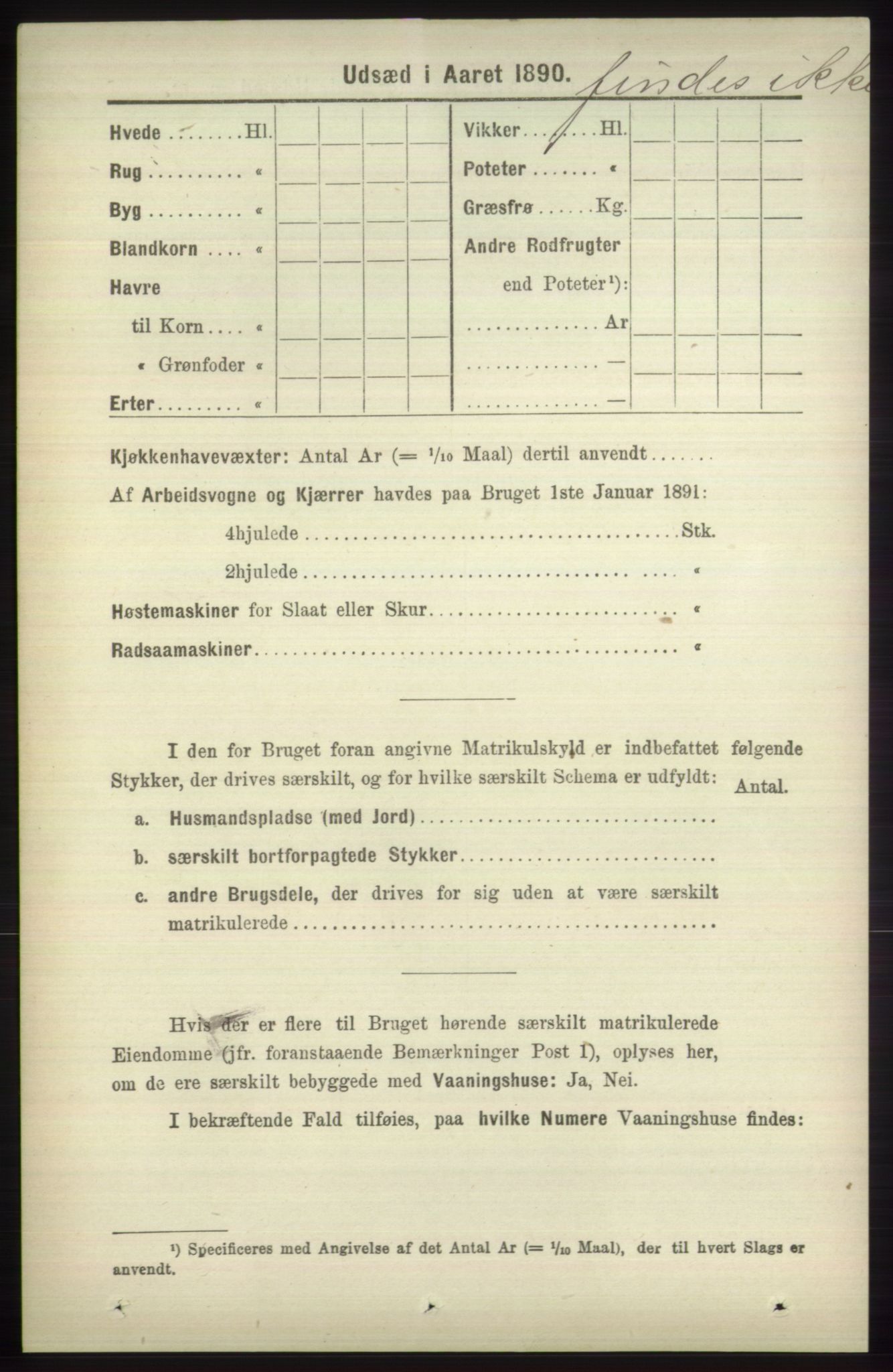 RA, 1891 census for 1251 Bruvik, 1891, p. 4409