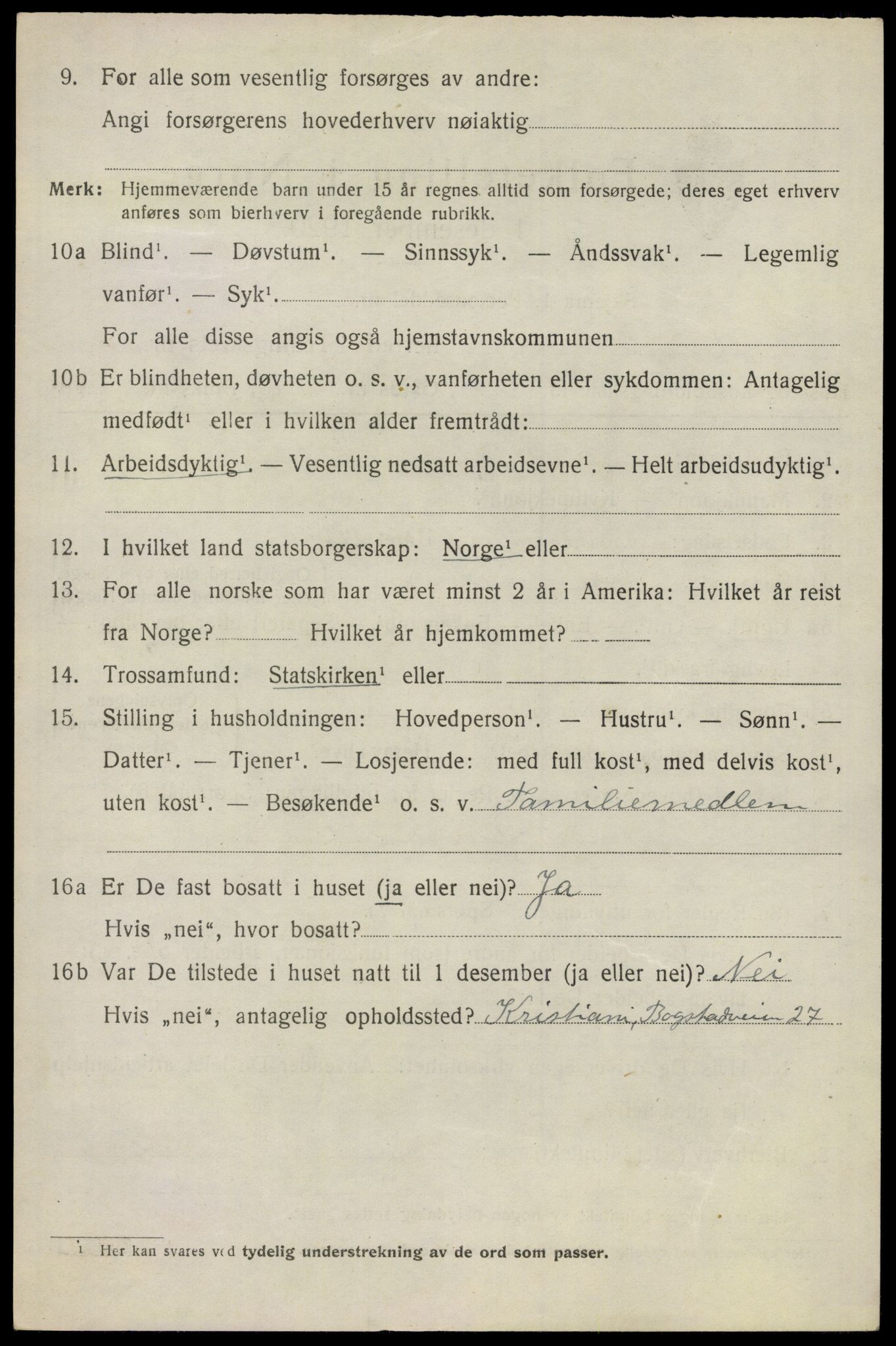 SAO, 1920 census for Ullensaker, 1920, p. 4670