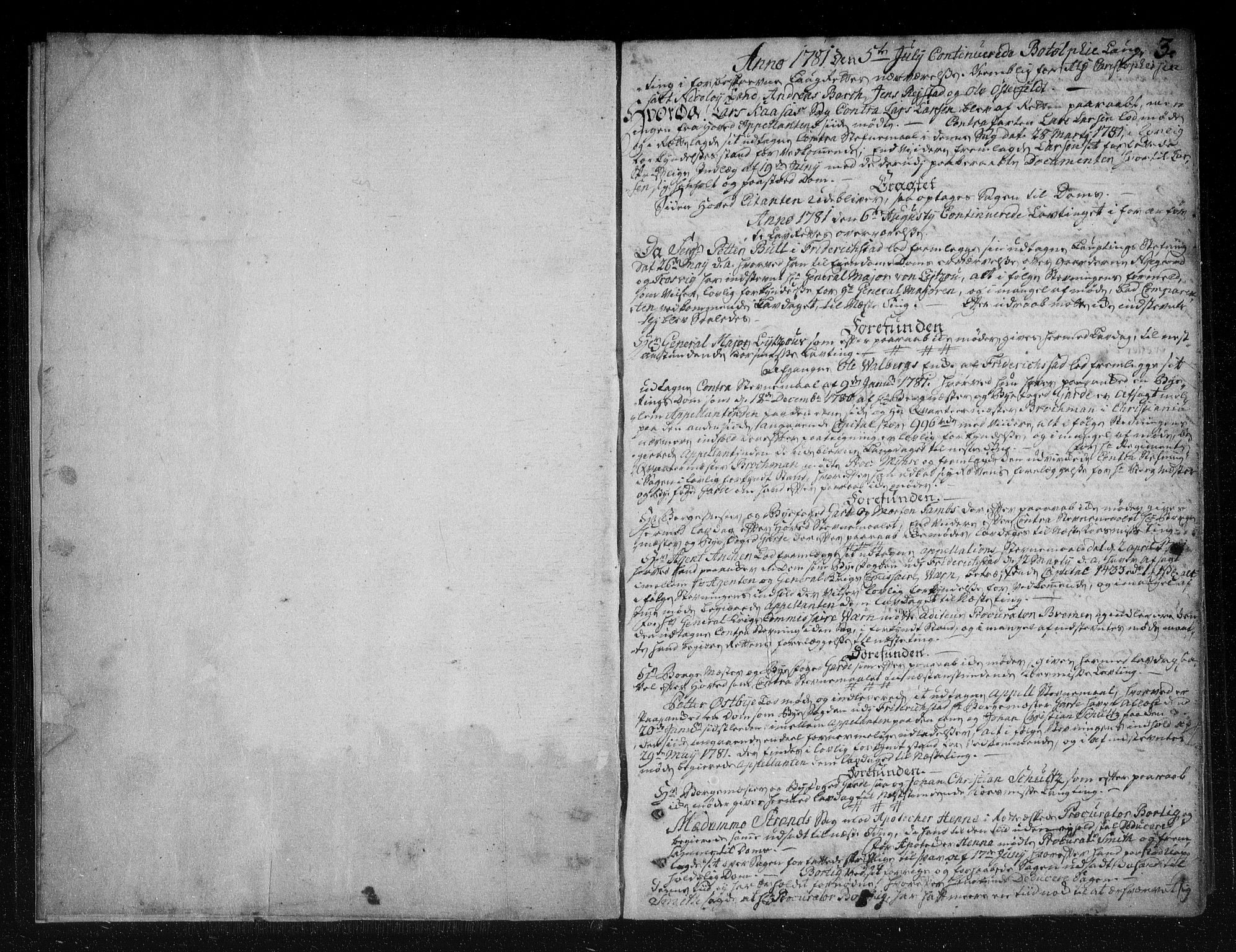 Fredrikstad og Tønsberg lagting, AV/SAO-A-11130/F/Fa/L0020a: Tingbok, 1781-1793, p. 2b-3a