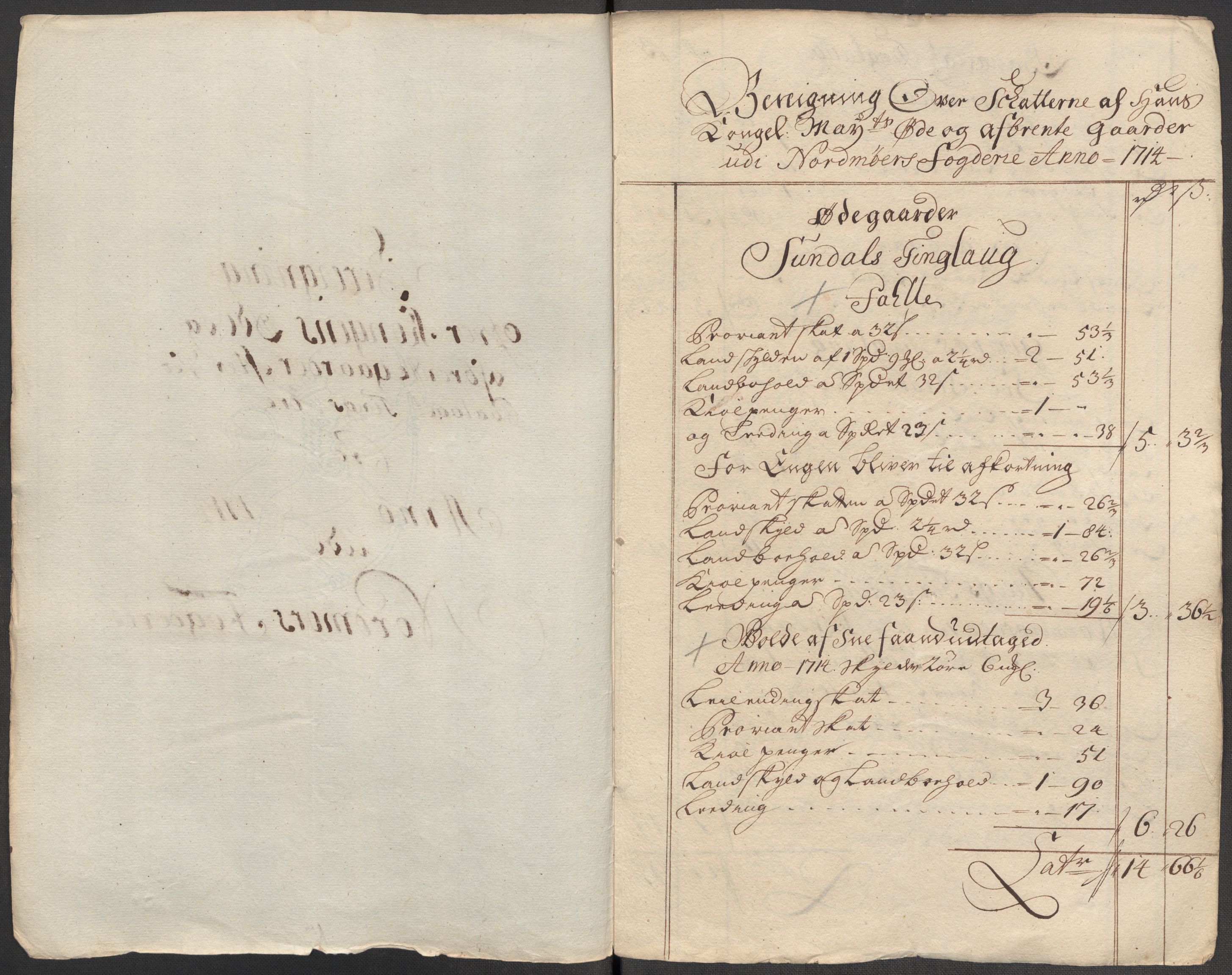 Rentekammeret inntil 1814, Reviderte regnskaper, Fogderegnskap, RA/EA-4092/R56/L3748: Fogderegnskap Nordmøre, 1714-1715, p. 202