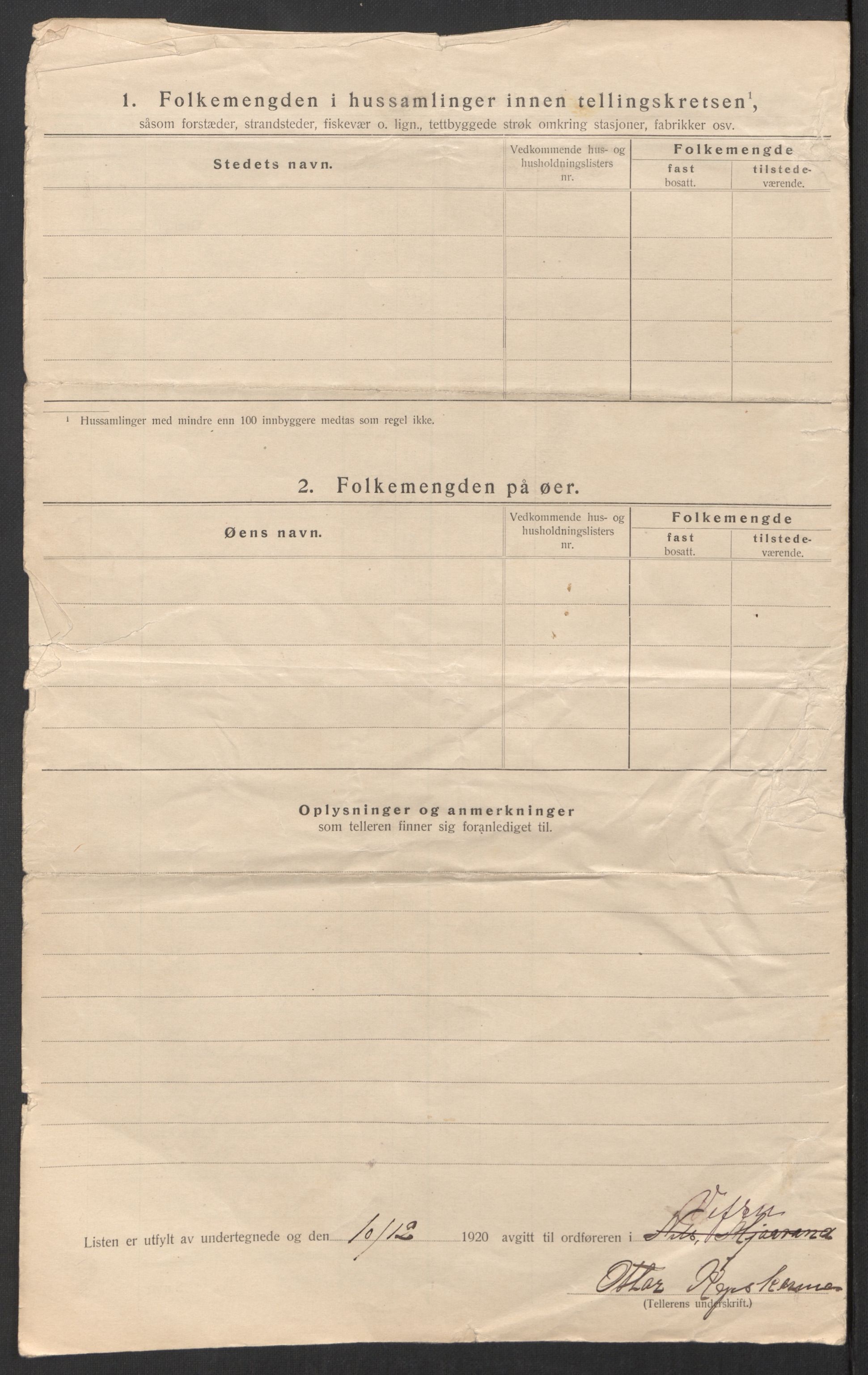 SAT, 1920 census for Vefsn, 1920, p. 26