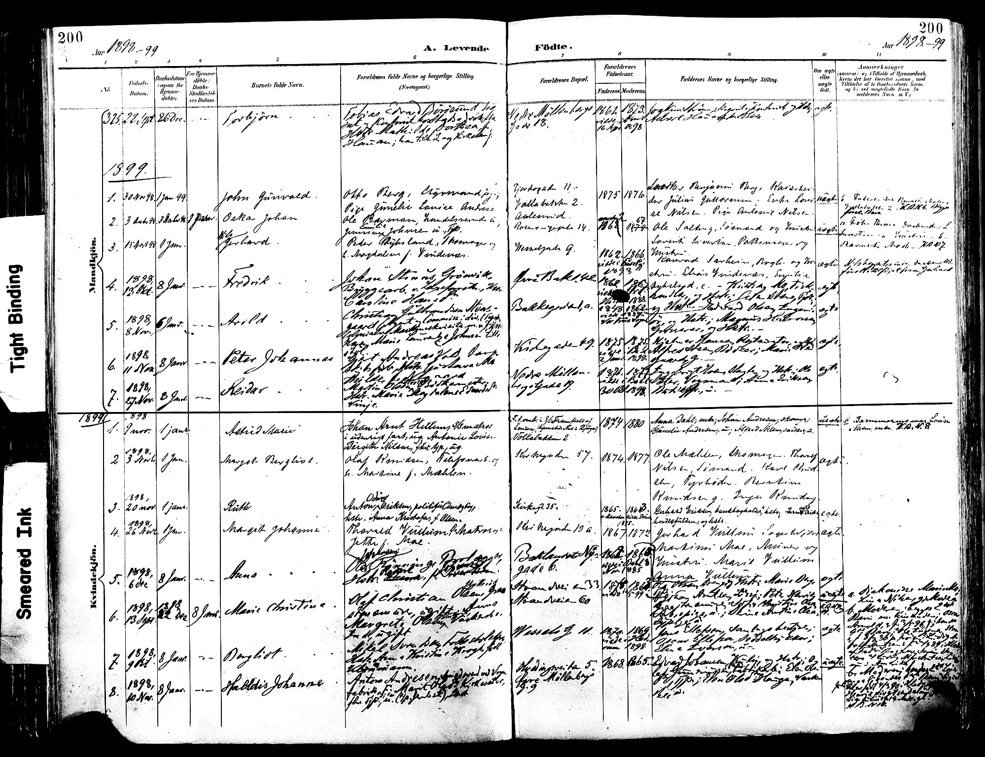 Ministerialprotokoller, klokkerbøker og fødselsregistre - Sør-Trøndelag, SAT/A-1456/604/L0197: Parish register (official) no. 604A18, 1893-1900, p. 200