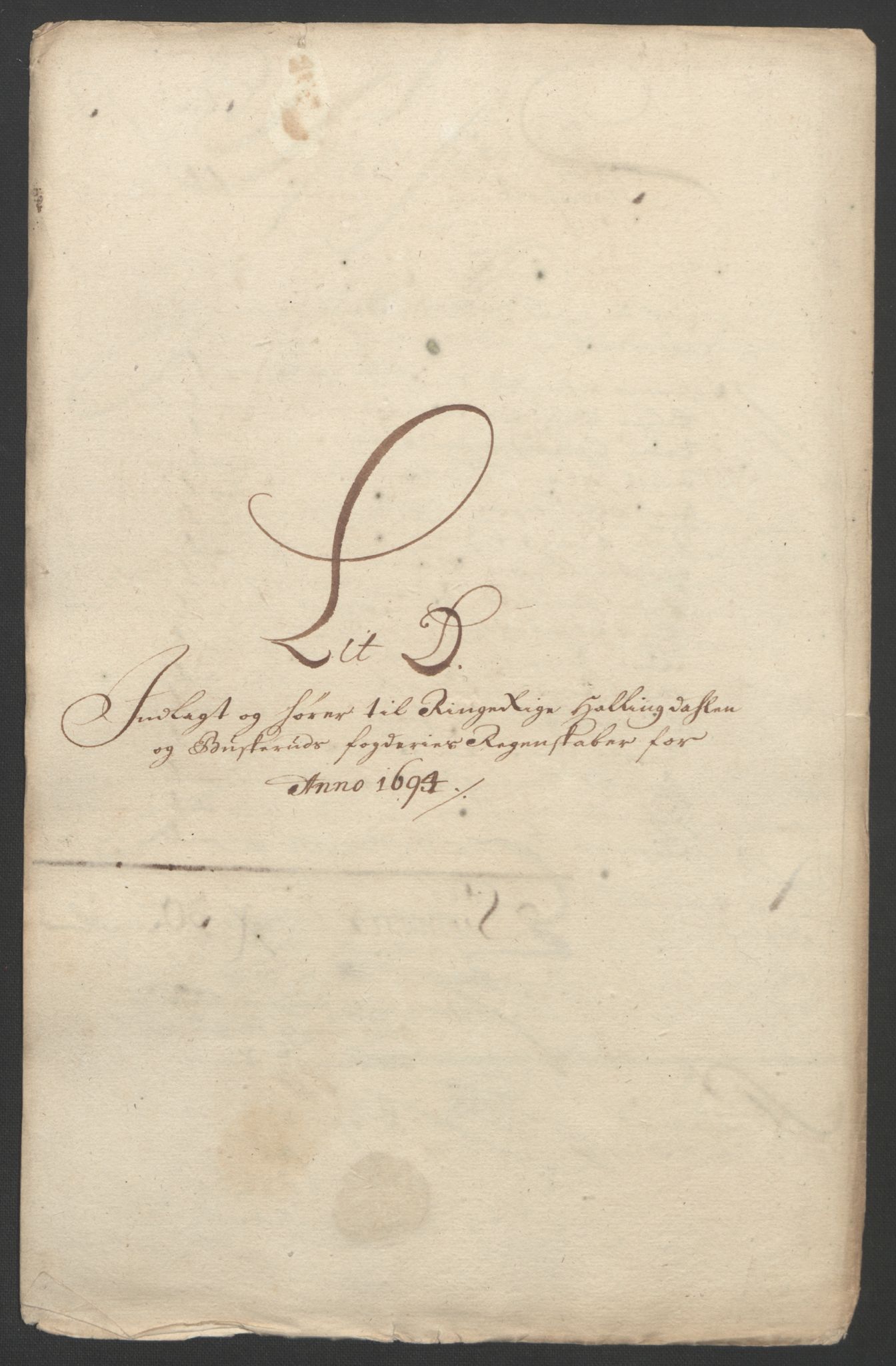 Rentekammeret inntil 1814, Reviderte regnskaper, Fogderegnskap, AV/RA-EA-4092/R22/L1451: Fogderegnskap Ringerike, Hallingdal og Buskerud, 1694, p. 230