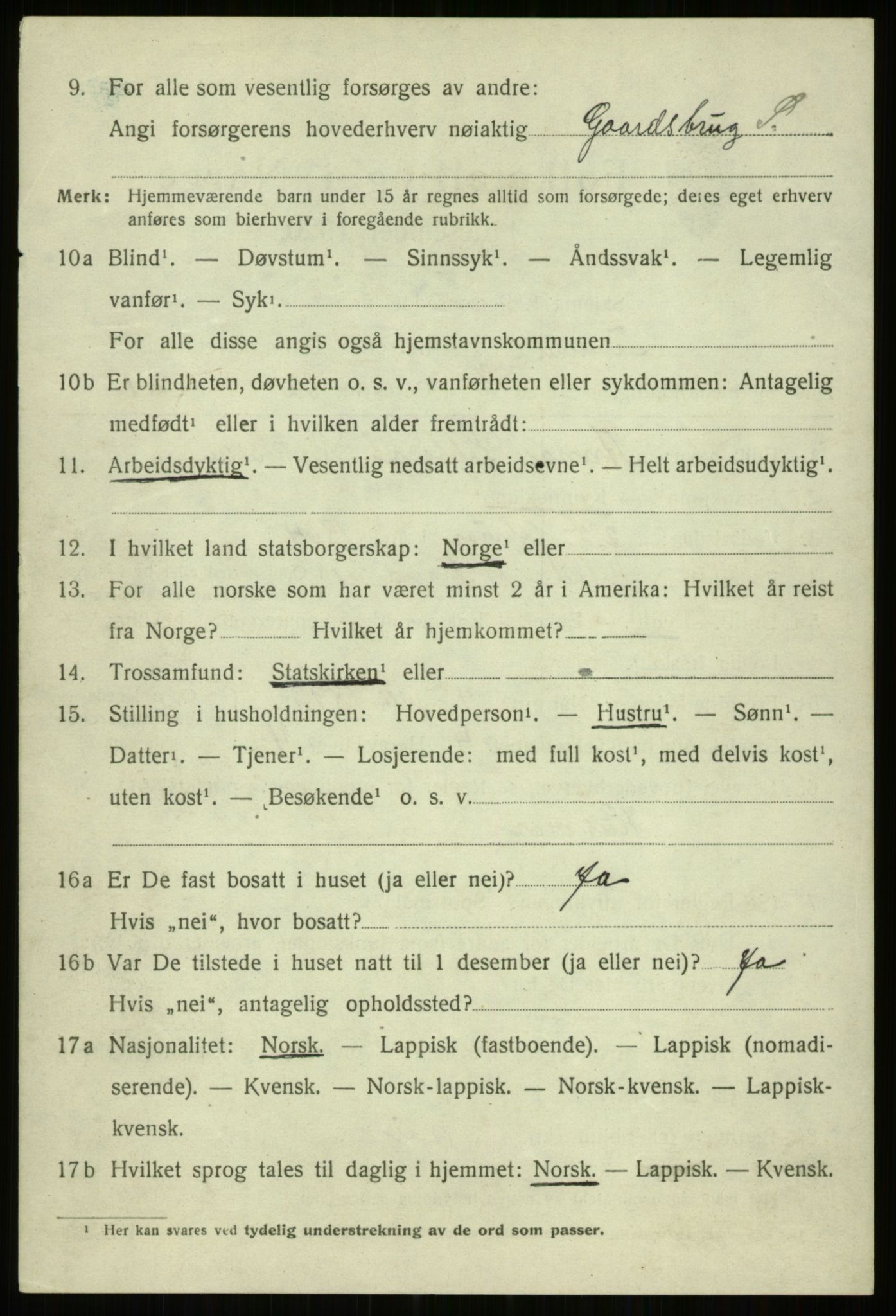 SATØ, 1920 census for Trondenes, 1920, p. 16777