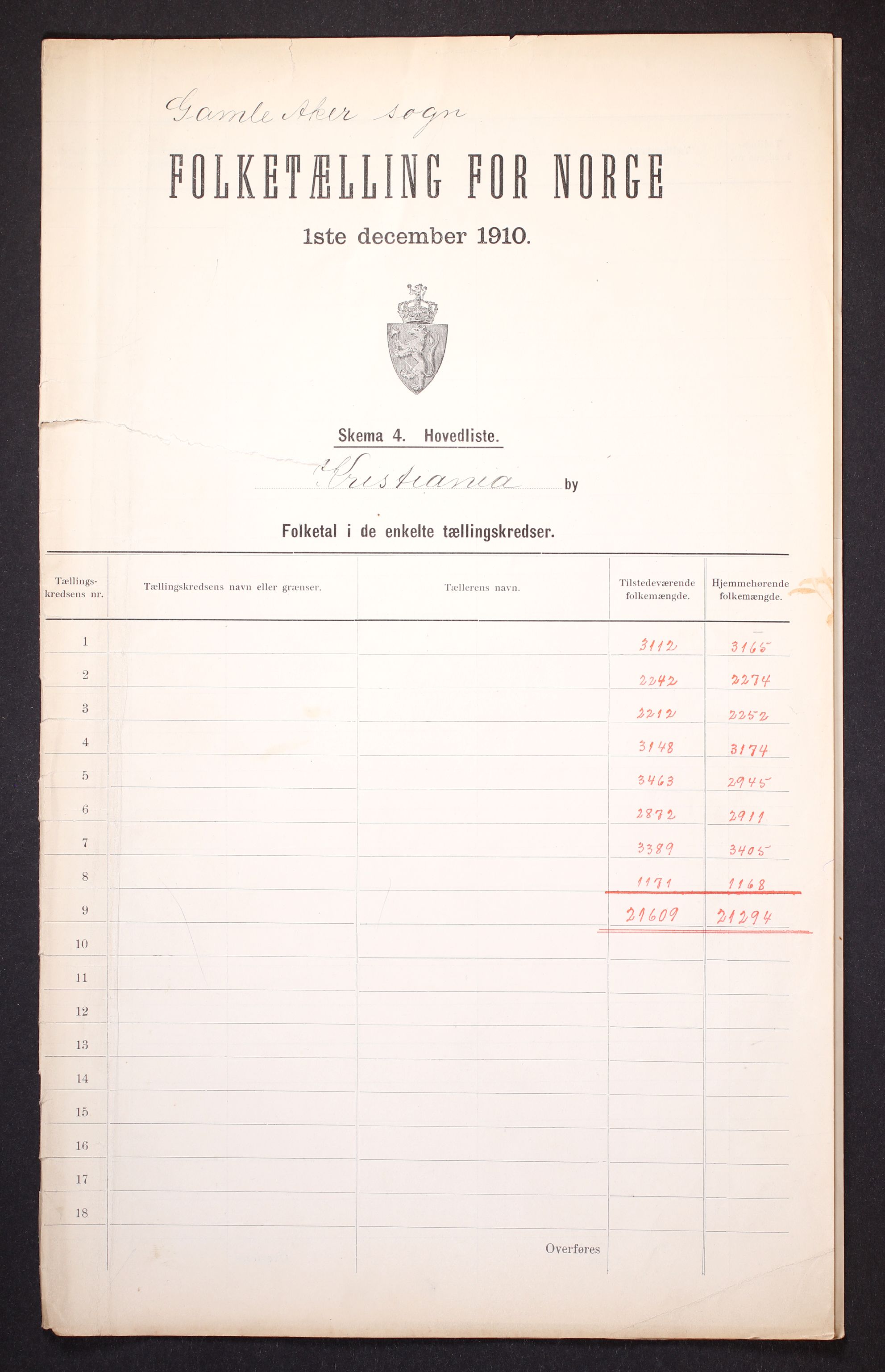 RA, 1910 census for Kristiania, 1910, p. 341