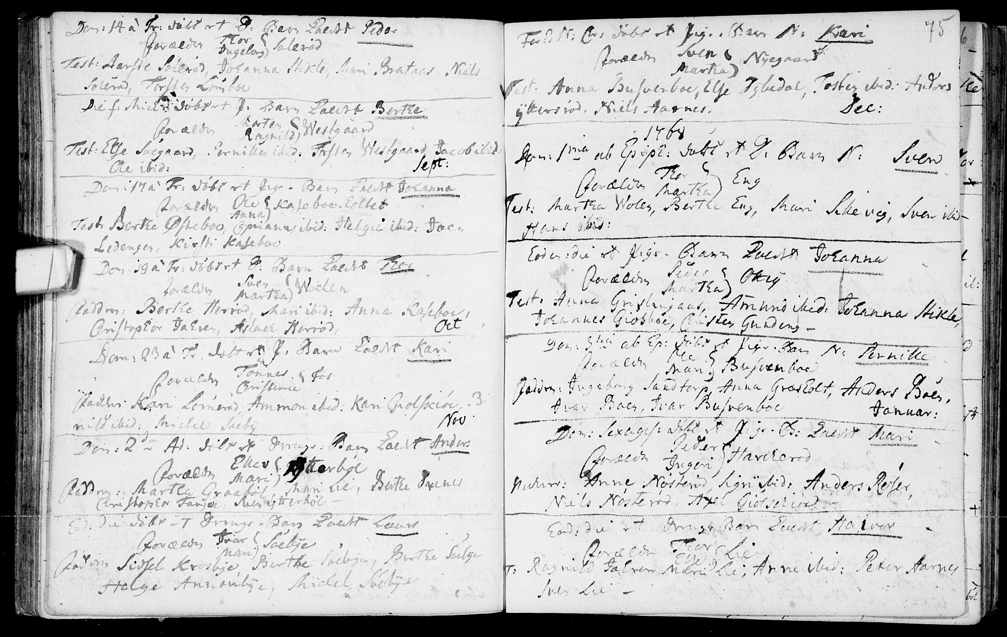 Aremark prestekontor Kirkebøker, AV/SAO-A-10899/F/Fb/L0002: Parish register (official) no.  II 2, 1745-1795, p. 75
