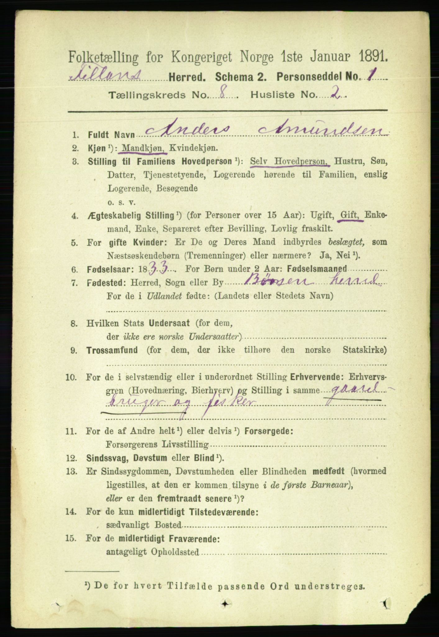 RA, 1891 census for 1616 Fillan, 1891, p. 1888