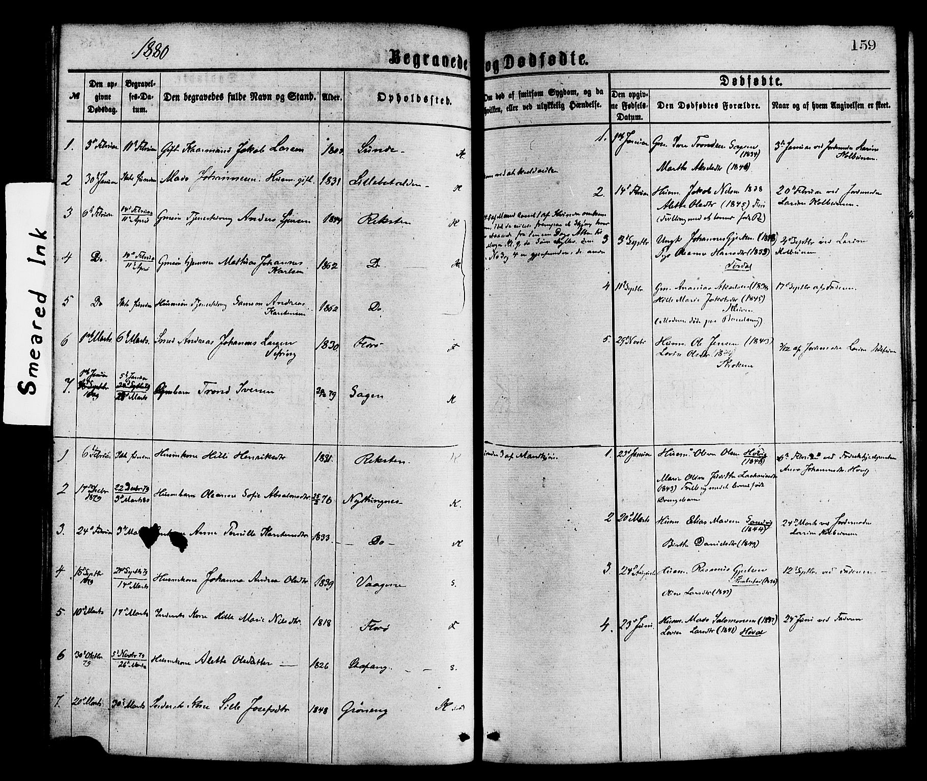 Kinn sokneprestembete, AV/SAB-A-80801/H/Haa/Haaa/L0013: Parish register (official) no. A 13, 1870-1885, p. 159