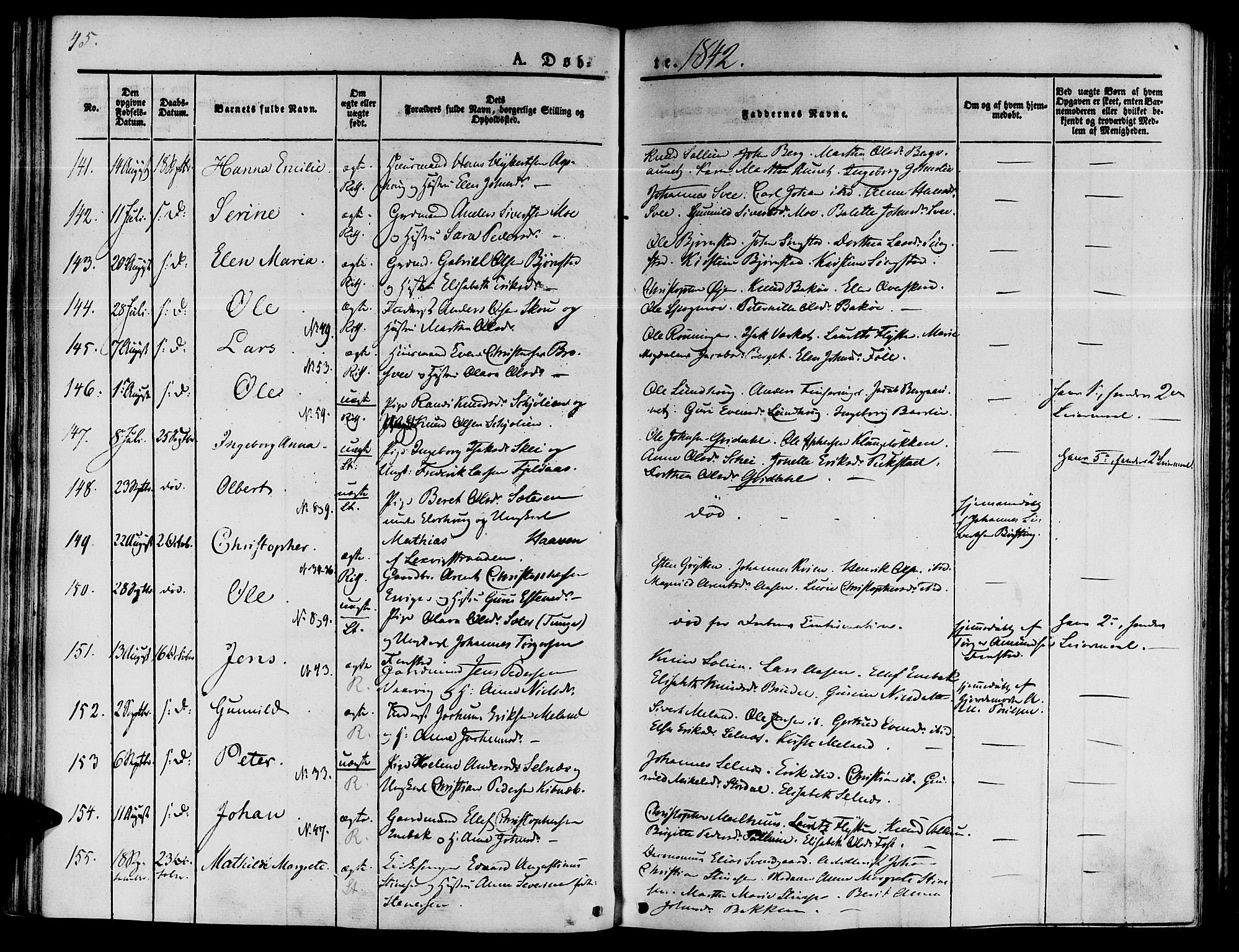 Ministerialprotokoller, klokkerbøker og fødselsregistre - Sør-Trøndelag, SAT/A-1456/646/L0610: Parish register (official) no. 646A08, 1837-1847, p. 45
