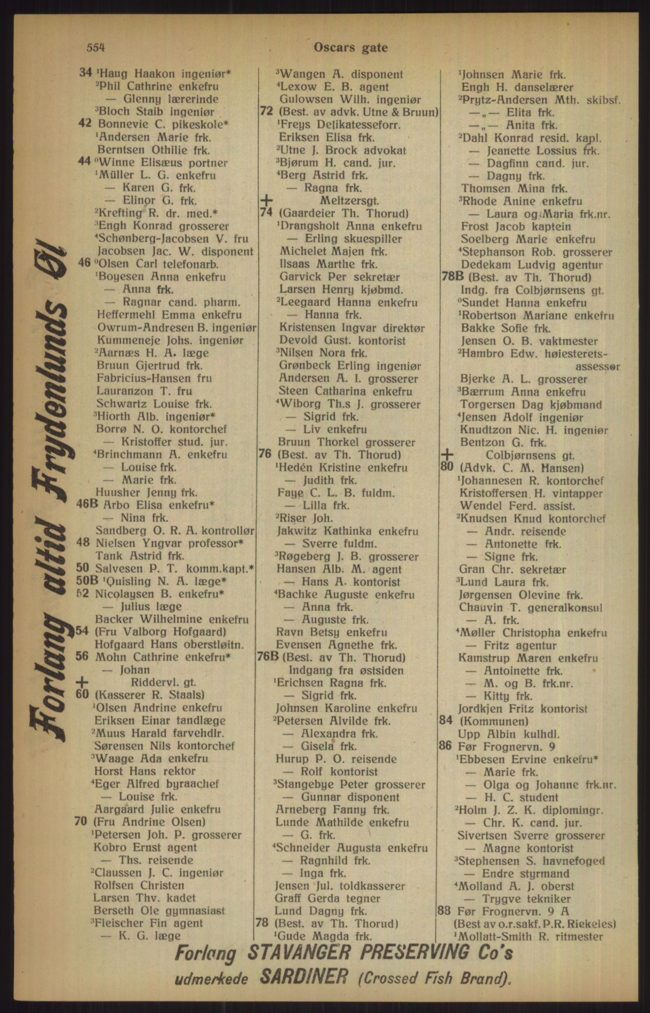 Kristiania/Oslo adressebok, PUBL/-, 1915, p. 1554