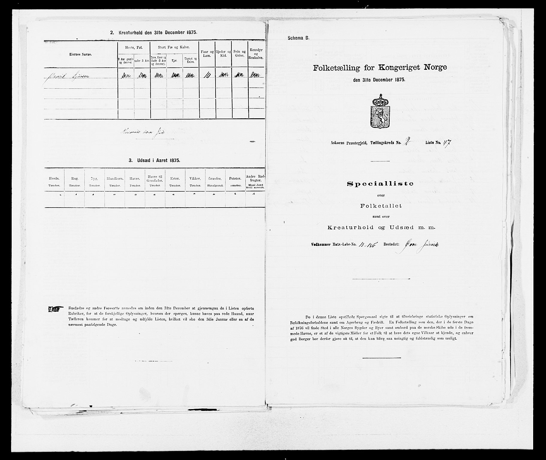 SAB, 1875 census for 1247P Askøy, 1875, p. 237