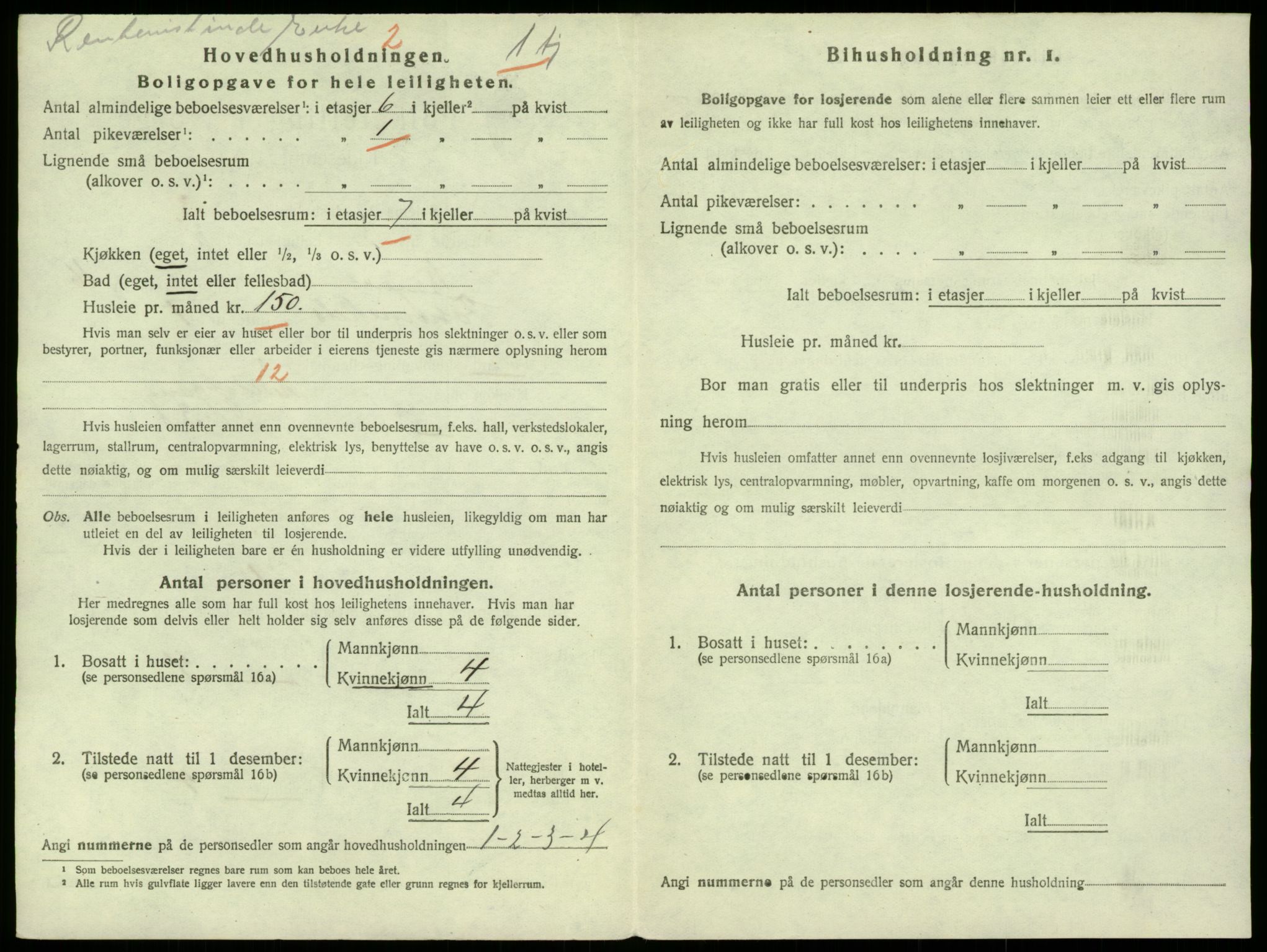 SAB, 1920 census for Bergen, 1920, p. 18983