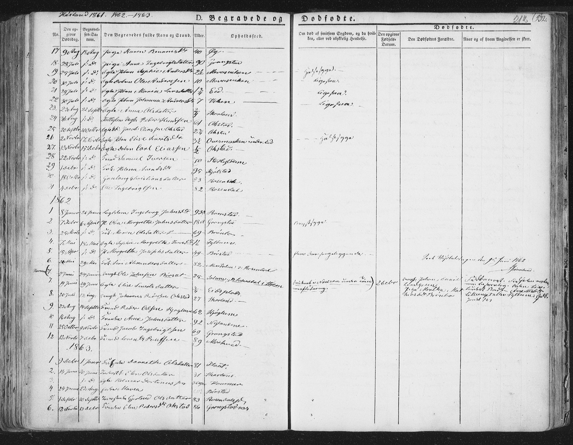 Ministerialprotokoller, klokkerbøker og fødselsregistre - Nord-Trøndelag, SAT/A-1458/758/L0513: Parish register (official) no. 758A02 /2, 1839-1868, p. 212