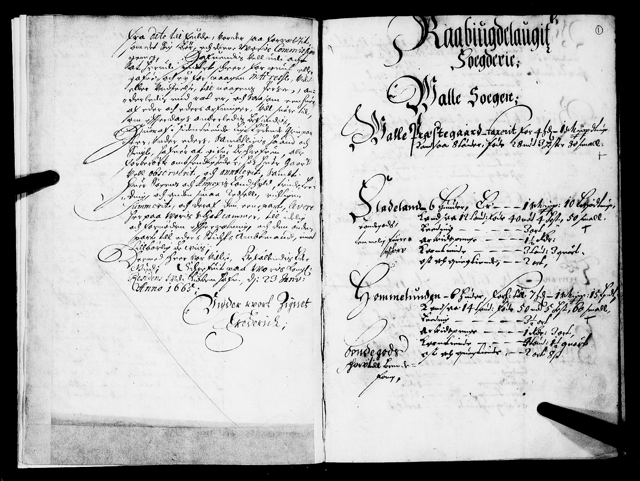 Rentekammeret inntil 1814, Realistisk ordnet avdeling, RA/EA-4070/N/Nb/Nba/L0029: Råbyggelag fogderi, 1668, p. 1a