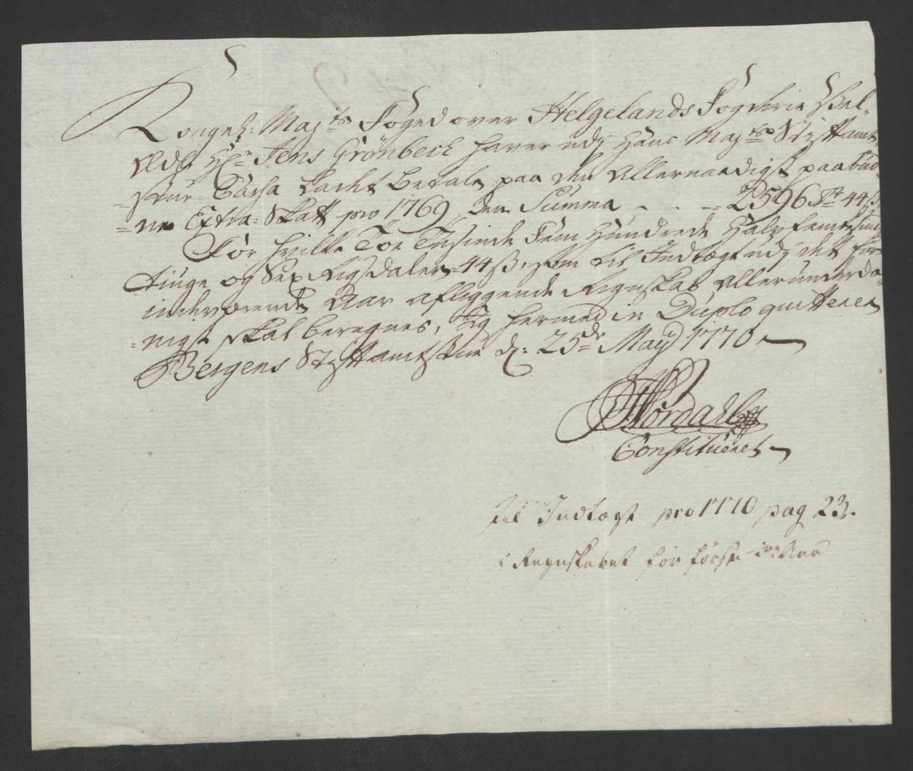 Rentekammeret inntil 1814, Reviderte regnskaper, Fogderegnskap, AV/RA-EA-4092/R65/L4573: Ekstraskatten Helgeland, 1762-1772, p. 289