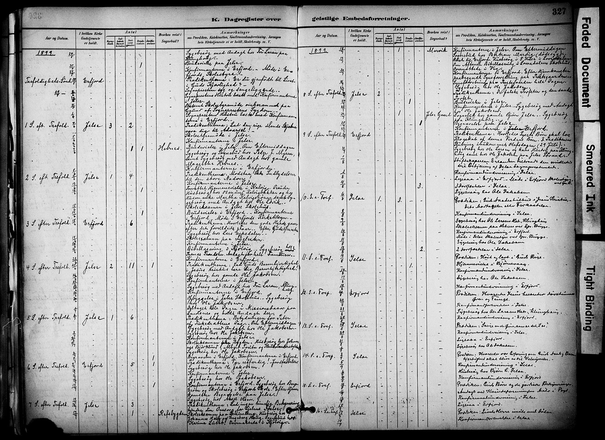 Jelsa sokneprestkontor, AV/SAST-A-101842/01/IV: Parish register (official) no. A 10, 1884-1906, p. 328