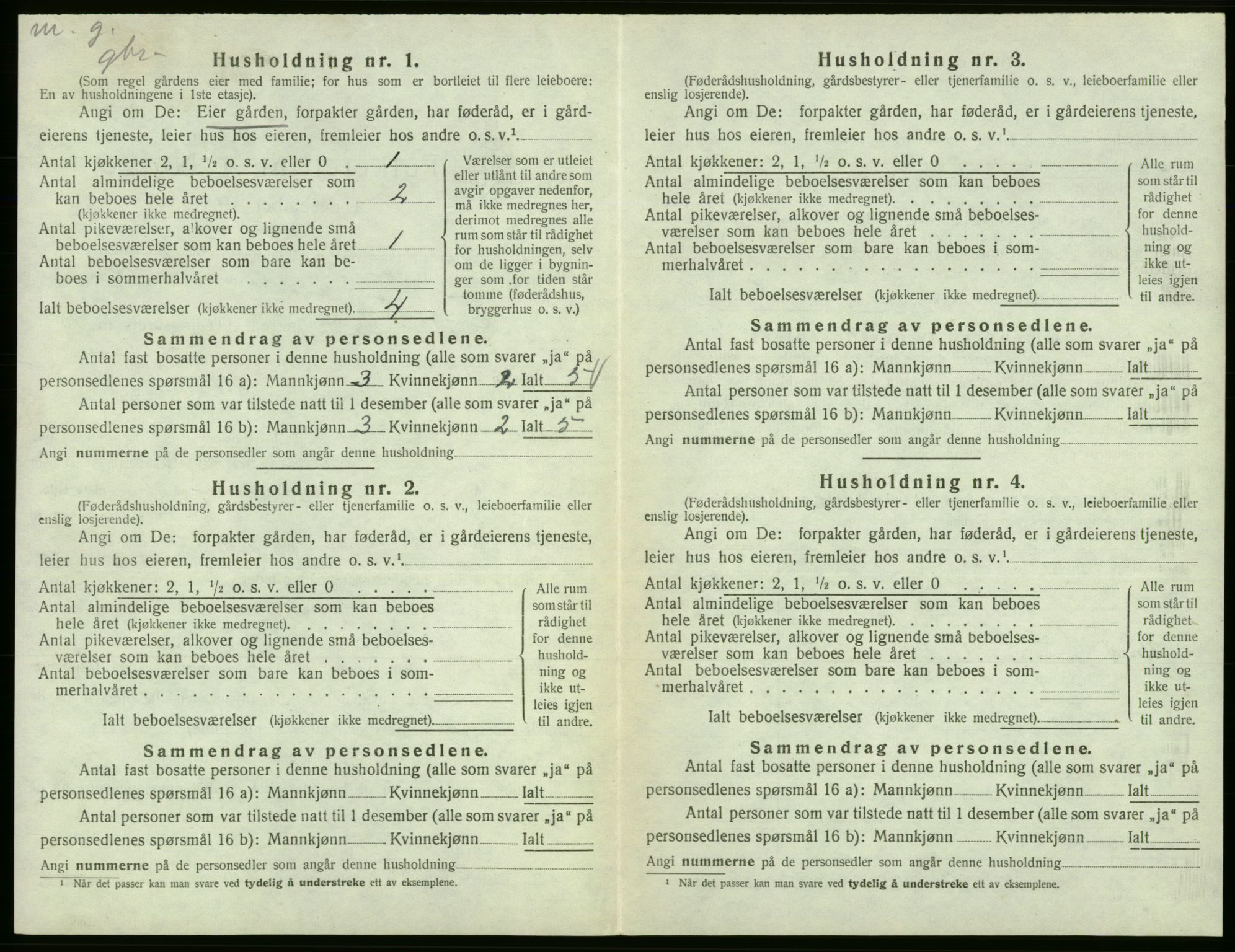 SAB, 1920 census for Fitjar, 1920, p. 576