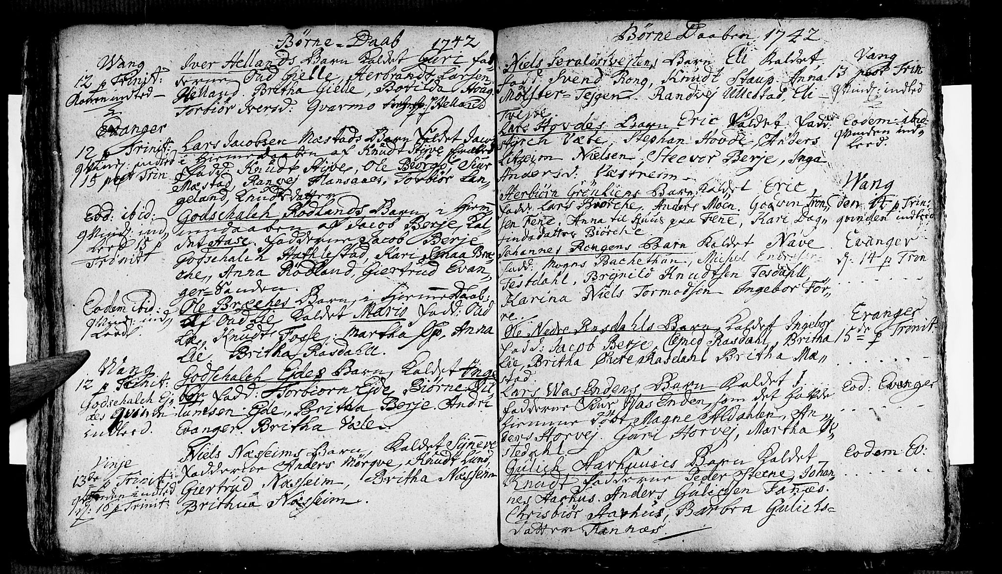 Voss sokneprestembete, SAB/A-79001/H/Haa: Parish register (official) no. A 5, 1736-1743, p. 115