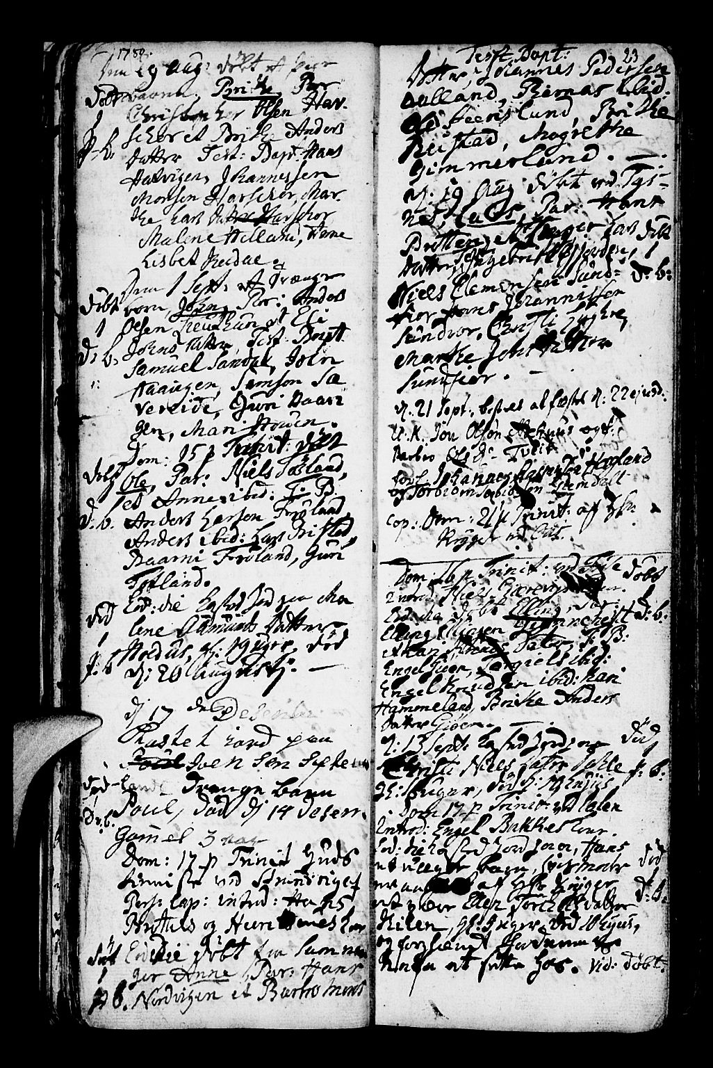 Os sokneprestembete, AV/SAB-A-99929: Parish register (official) no. A 10, 1779-1788, p. 23