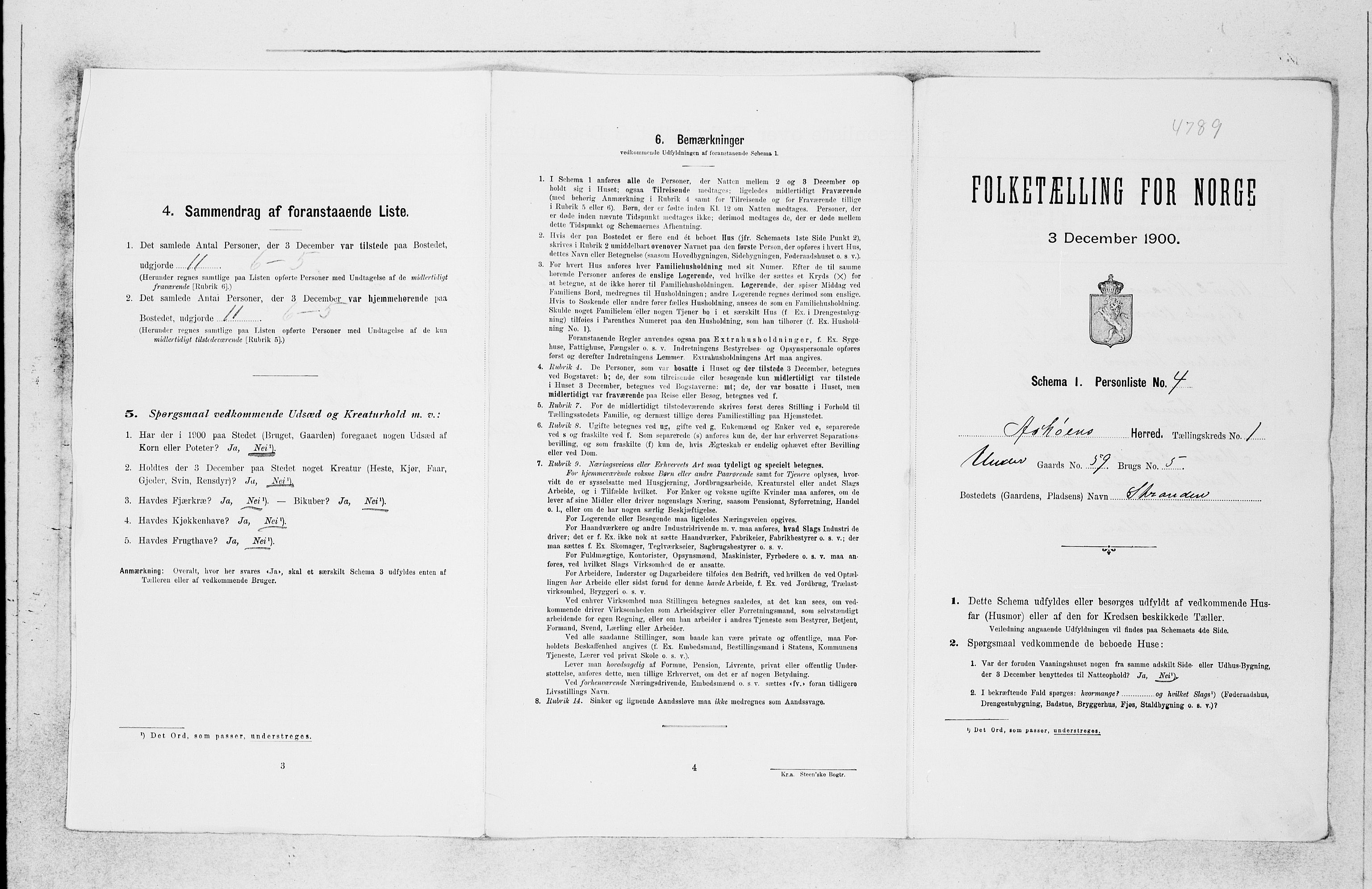 SAB, 1900 census for Askøy, 1900, p. 135