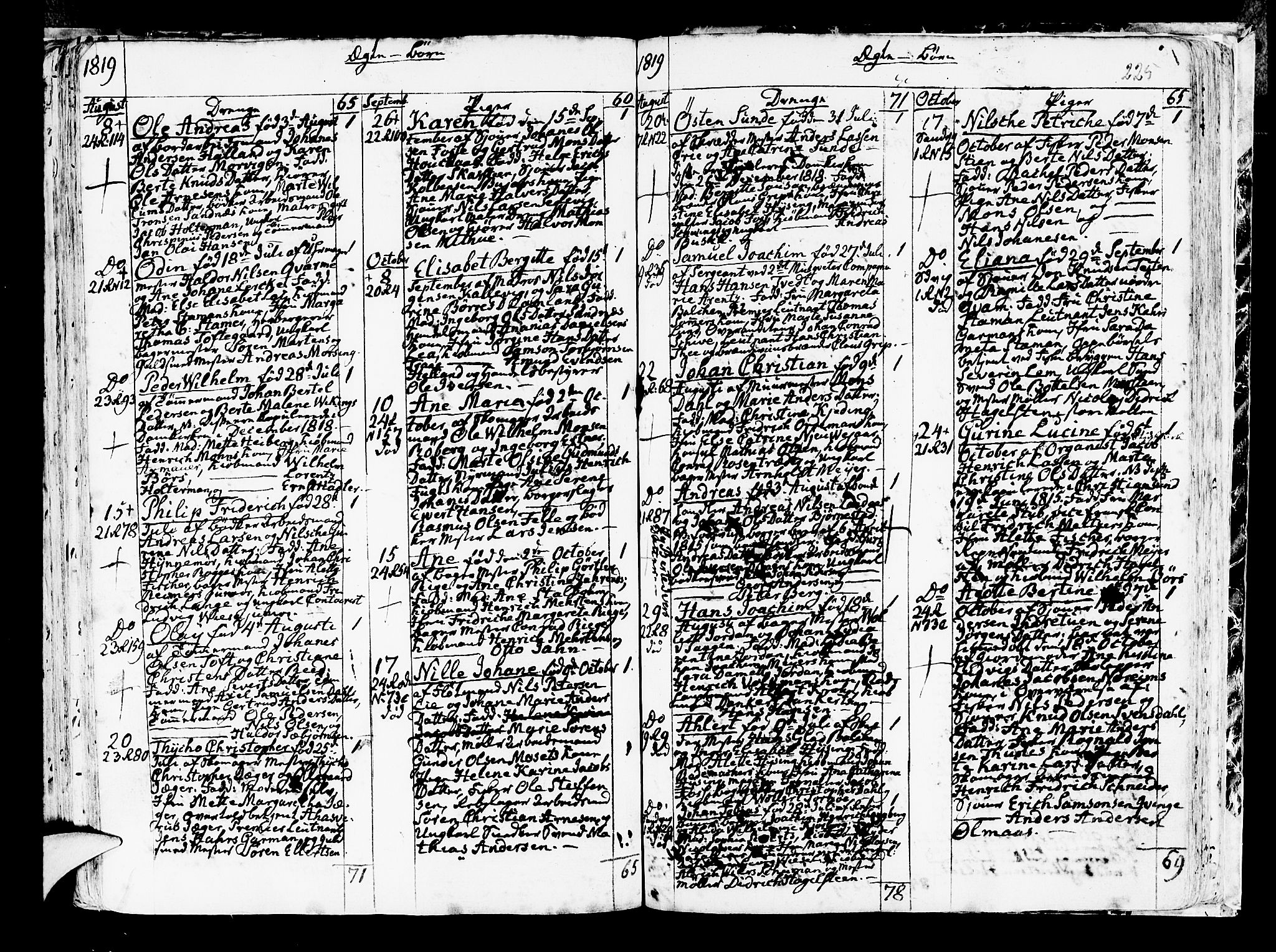 Korskirken sokneprestembete, AV/SAB-A-76101/H/Haa/L0006: Parish register (official) no. A 6, 1790-1820, p. 225