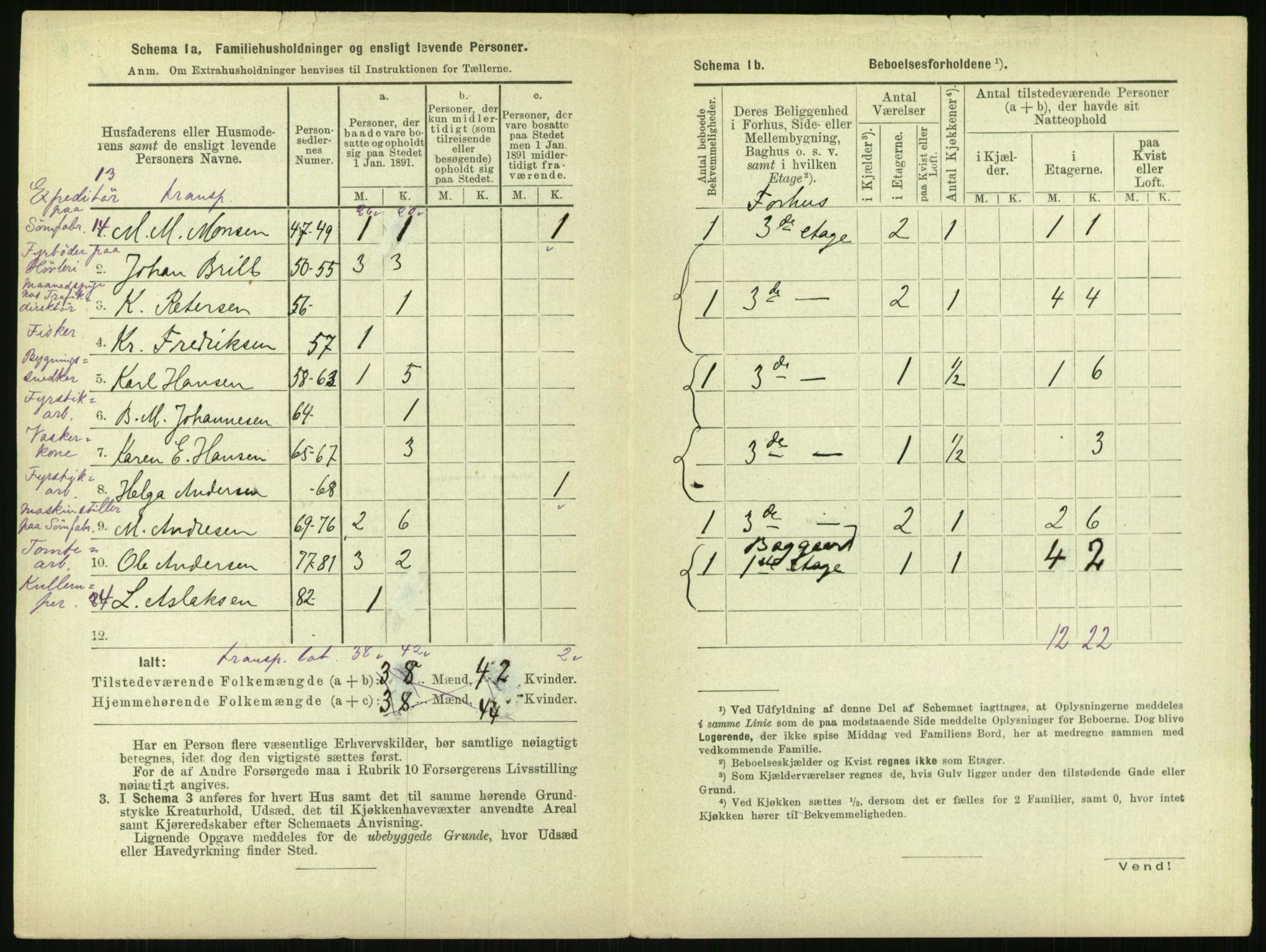 RA, 1891 census for 0301 Kristiania, 1891, p. 118087