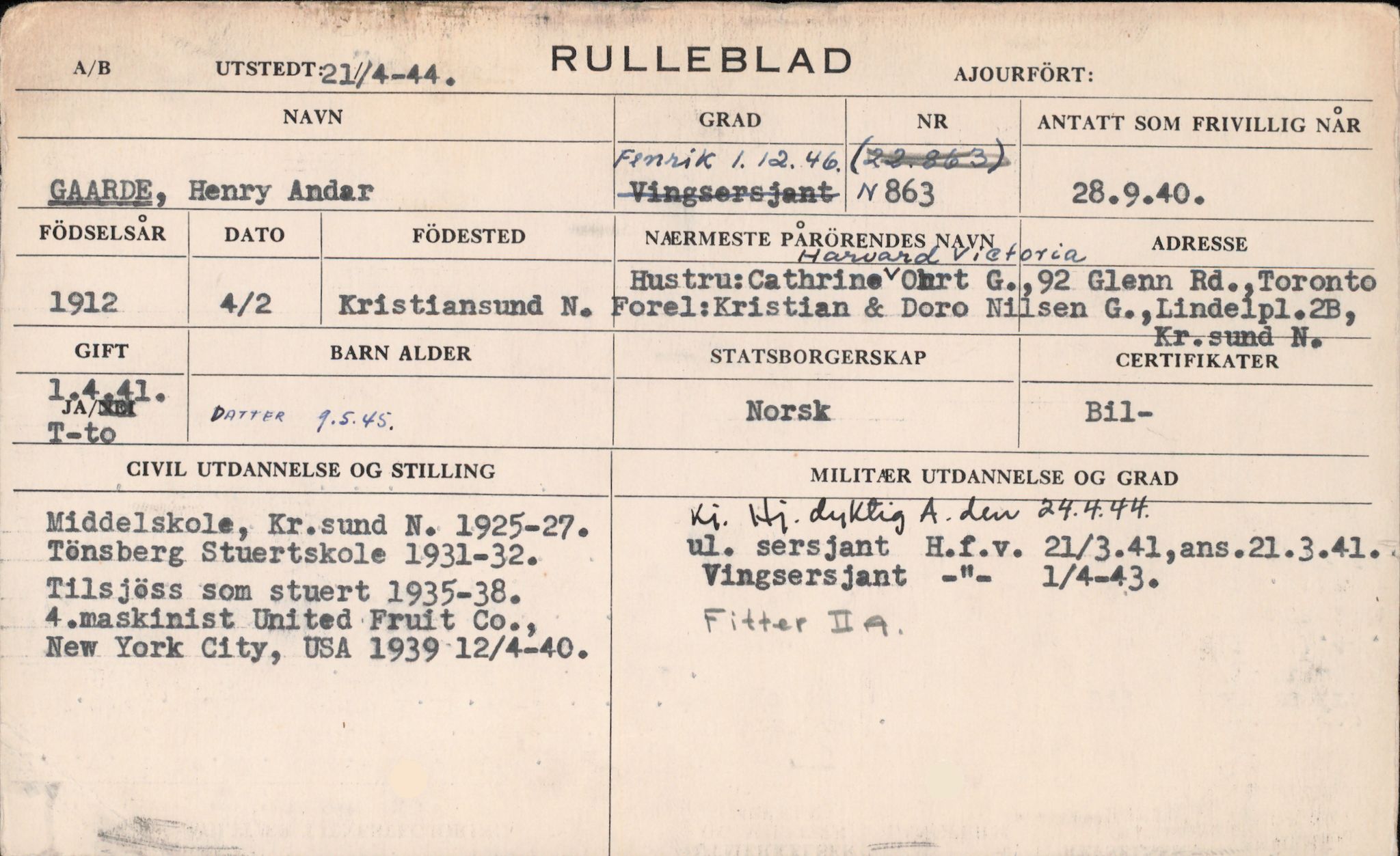 Forsvaret, Rygge hovedflystasjon, AV/RA-RAFA-2298/P/Pd/L0026: Annerløv, Gustav - Musæus, Carl Fredrik - f. 1912, 1912, p. 111