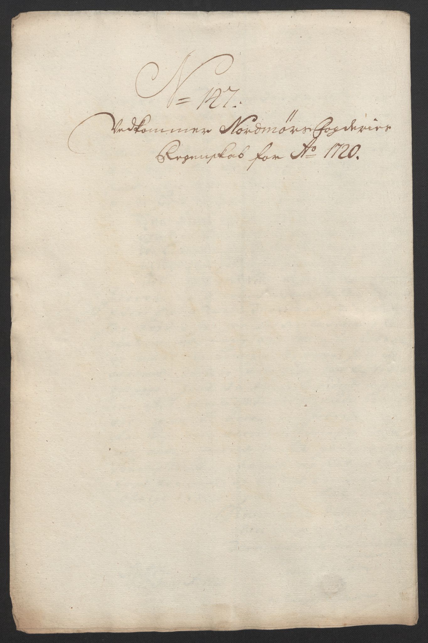 Rentekammeret inntil 1814, Reviderte regnskaper, Fogderegnskap, RA/EA-4092/R56/L3753: Fogderegnskap Nordmøre, 1720, p. 510