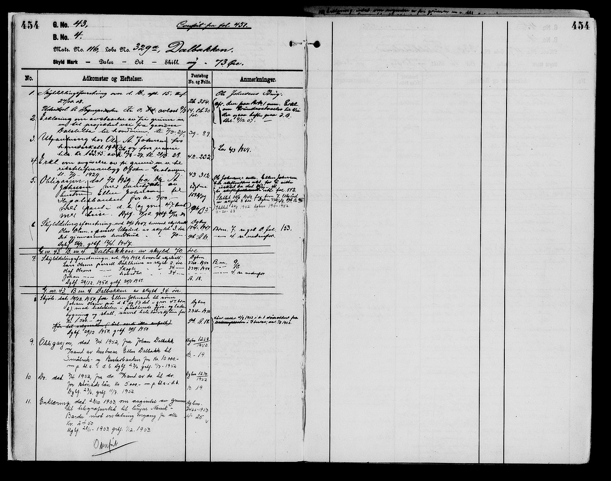 Senja sorenskriveri 1855-, AV/SATØ-S-0048/1/H/Hb/L0020: Mortgage register no. 20, p. 454