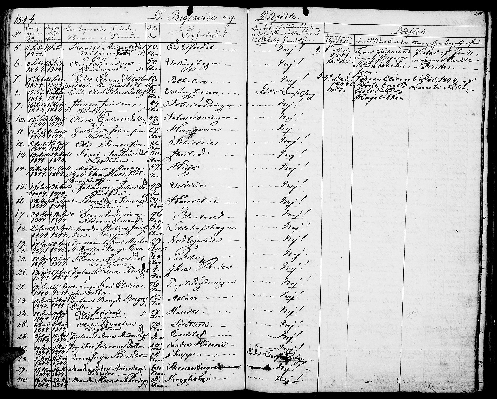 Romedal prestekontor, SAH/PREST-004/K/L0003: Parish register (official) no. 3, 1829-1846, p. 294