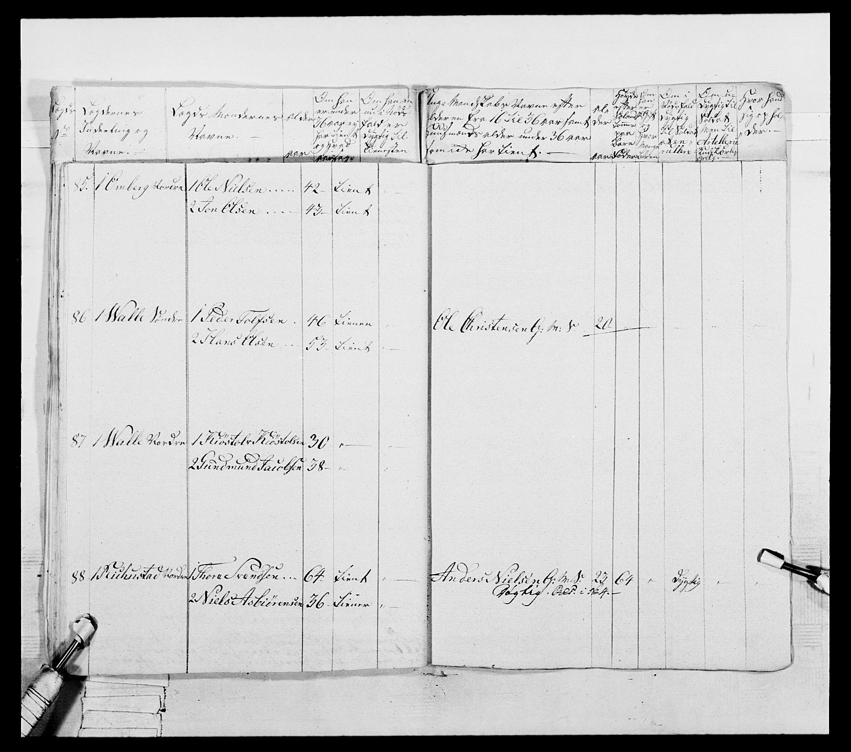 Generalitets- og kommissariatskollegiet, Det kongelige norske kommissariatskollegium, AV/RA-EA-5420/E/Eh/L0053: 1. Smålenske nasjonale infanteriregiment, 1789, p. 300