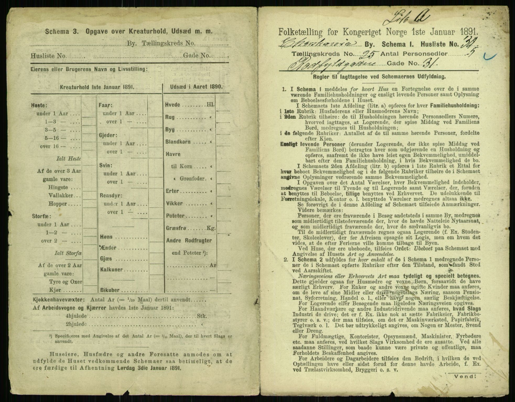 RA, 1891 census for 0301 Kristiania, 1891, p. 12360